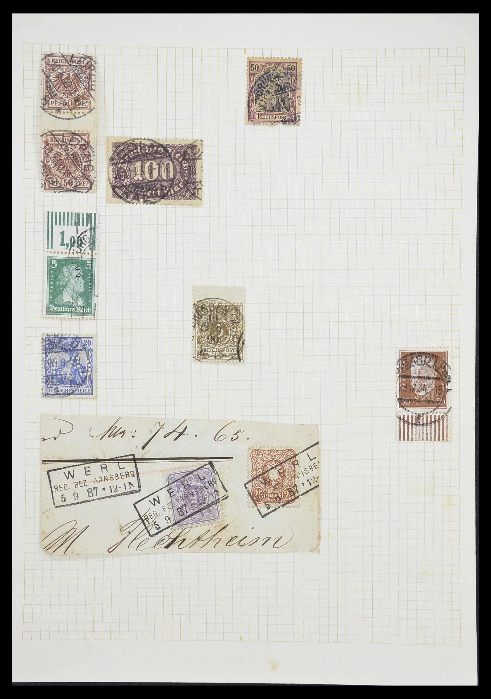 33451 044 - Postzegelverzameling 33451 Europese landen 1850-1990.