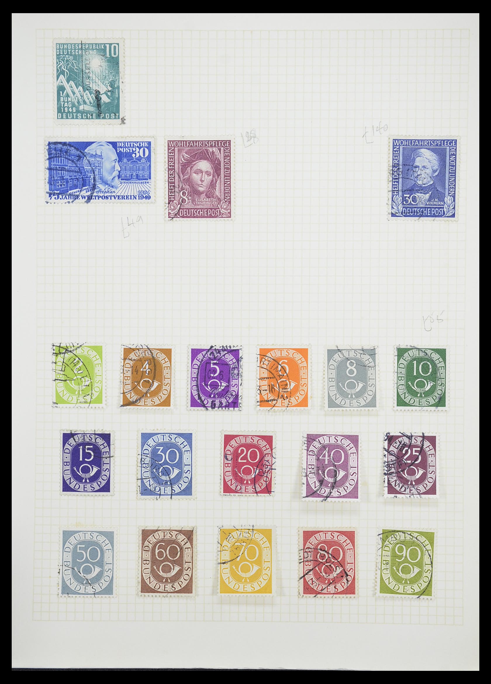 33451 045 - Postzegelverzameling 33451 Europese landen 1850-1990.