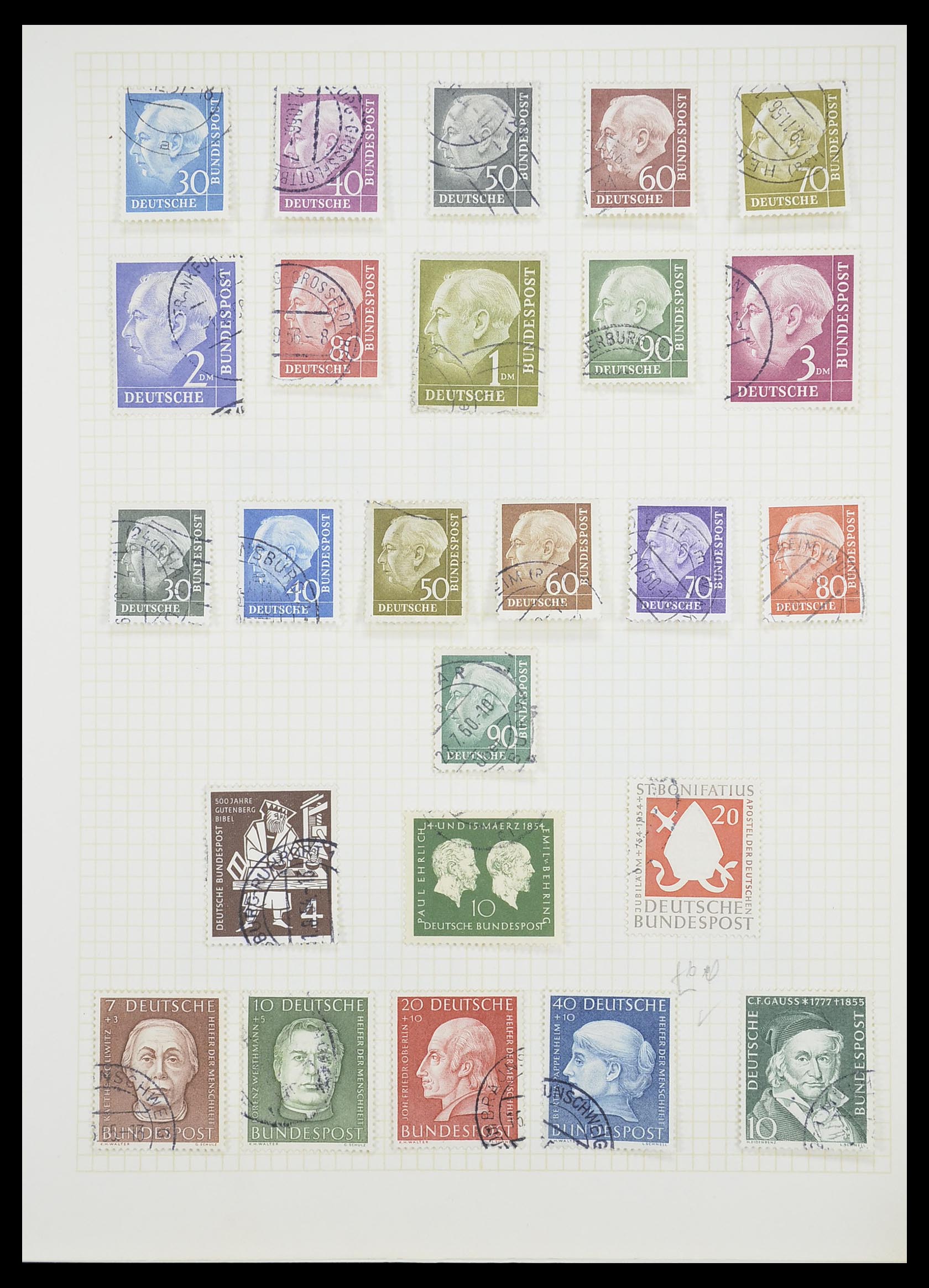 33451 052 - Postzegelverzameling 33451 Europese landen 1850-1990.