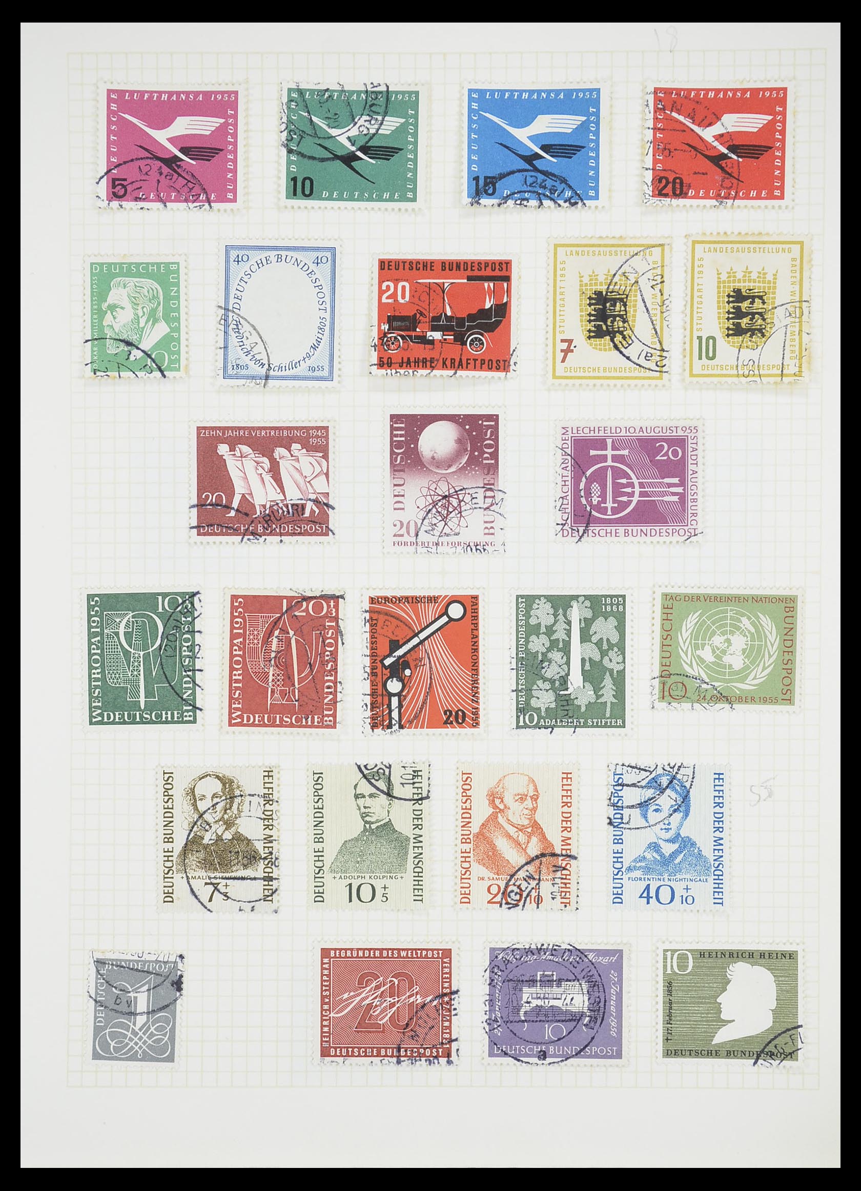 33451 054 - Postzegelverzameling 33451 Europese landen 1850-1990.