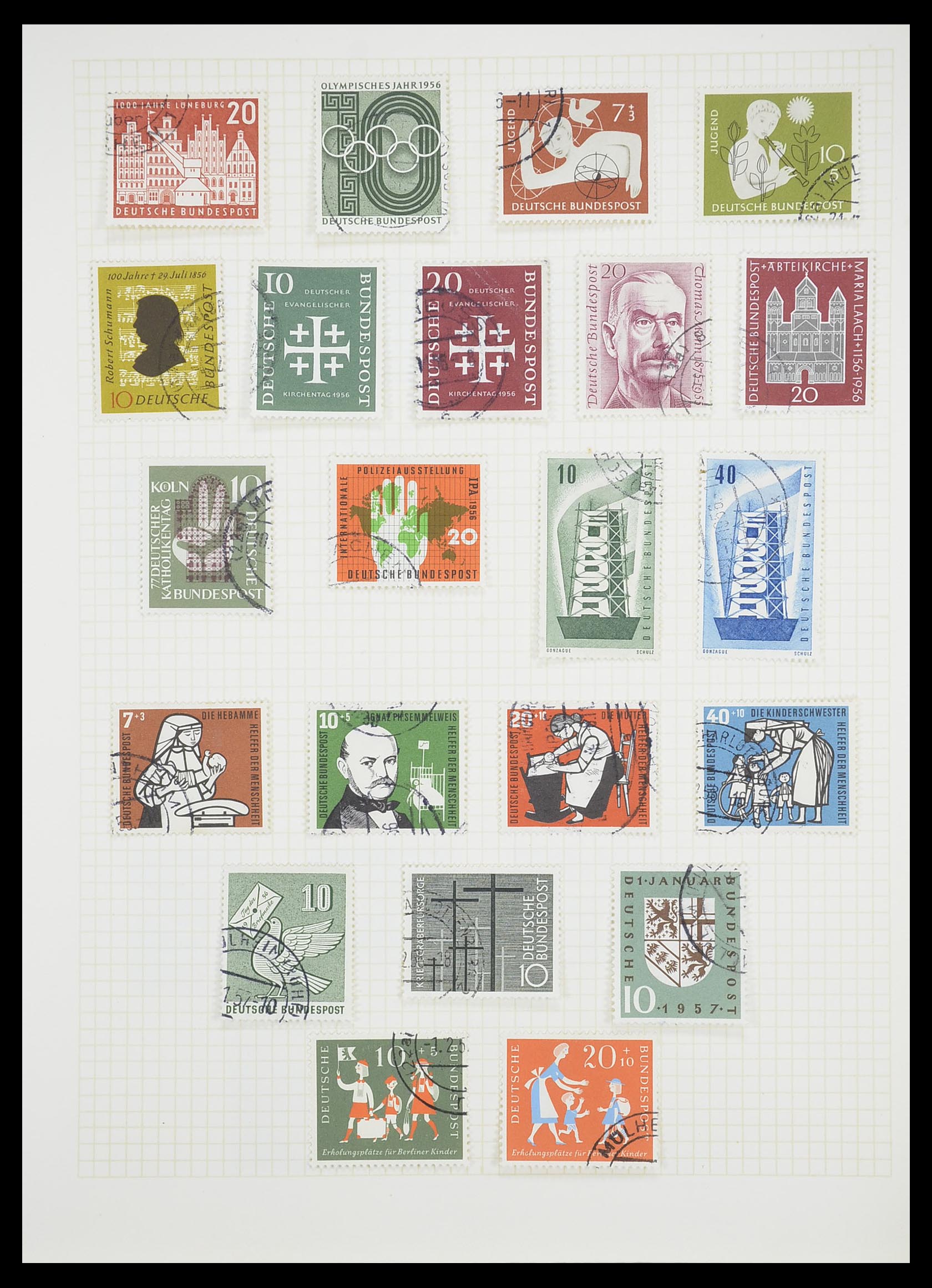 33451 056 - Postzegelverzameling 33451 Europese landen 1850-1990.