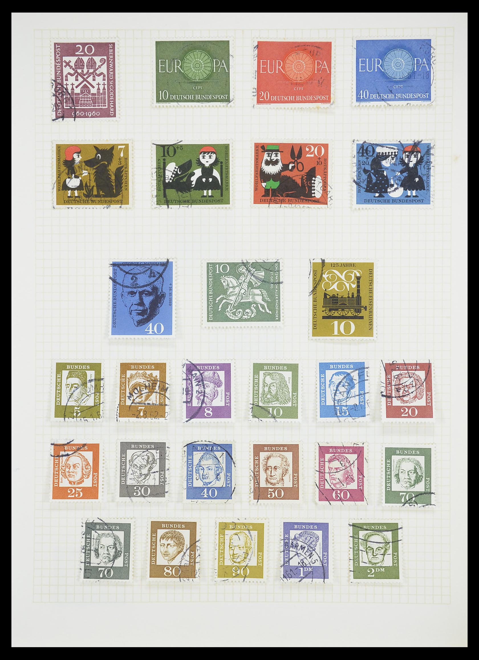 33451 064 - Postzegelverzameling 33451 Europese landen 1850-1990.