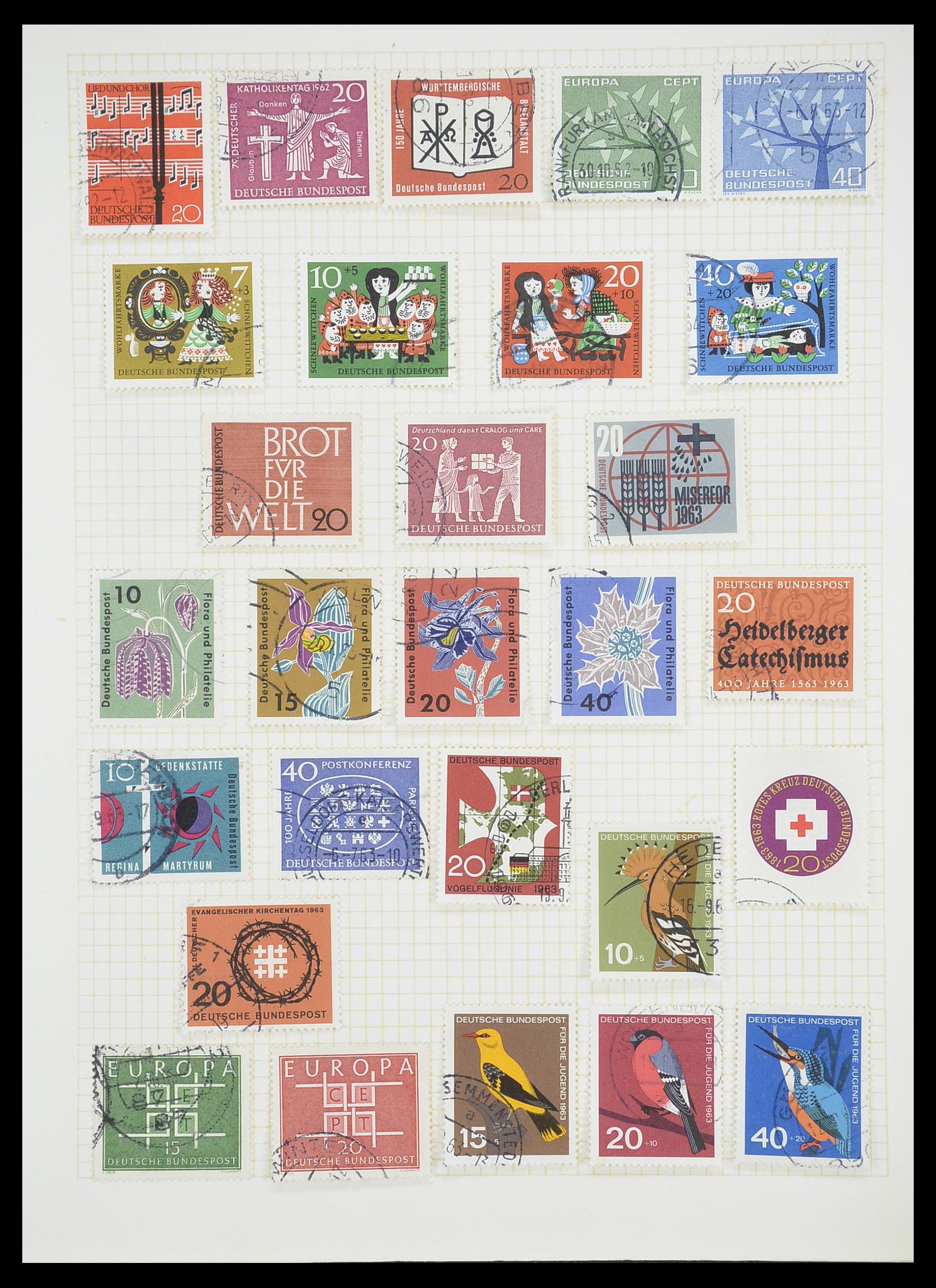 33451 068 - Postzegelverzameling 33451 Europese landen 1850-1990.