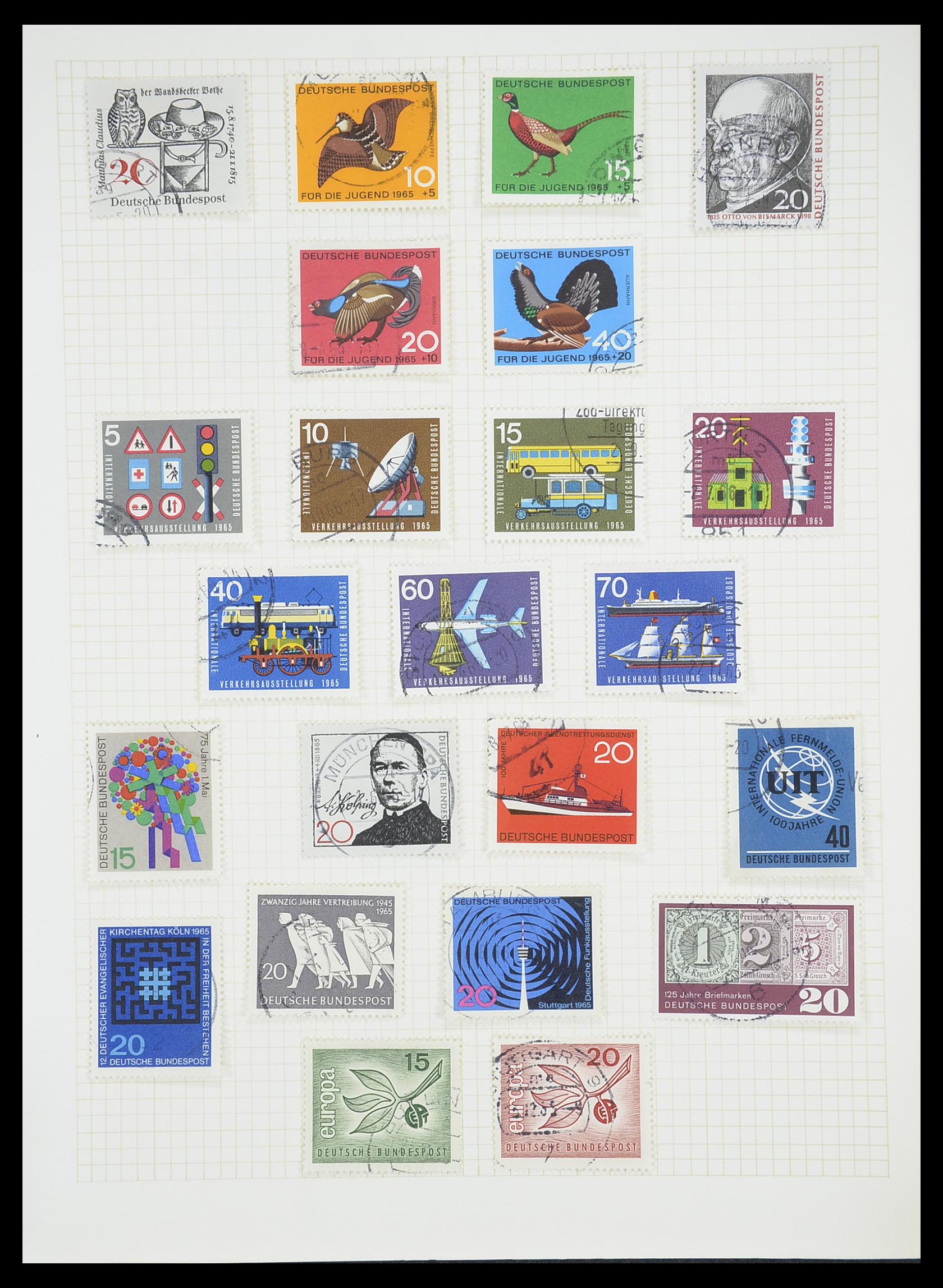 33451 074 - Postzegelverzameling 33451 Europese landen 1850-1990.