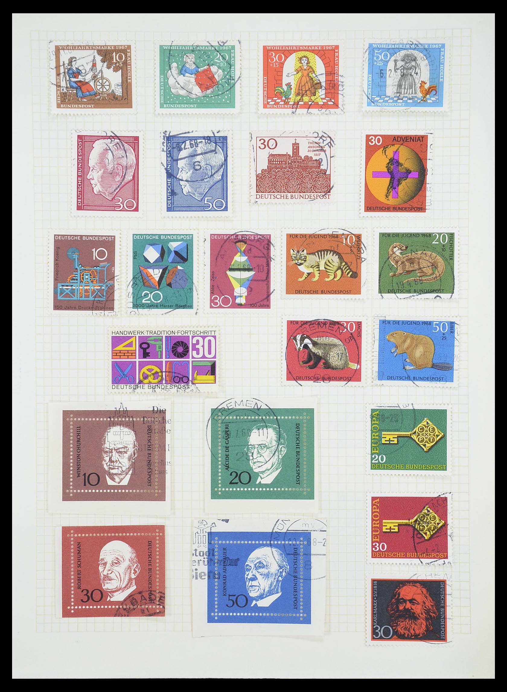 33451 081 - Postzegelverzameling 33451 Europese landen 1850-1990.