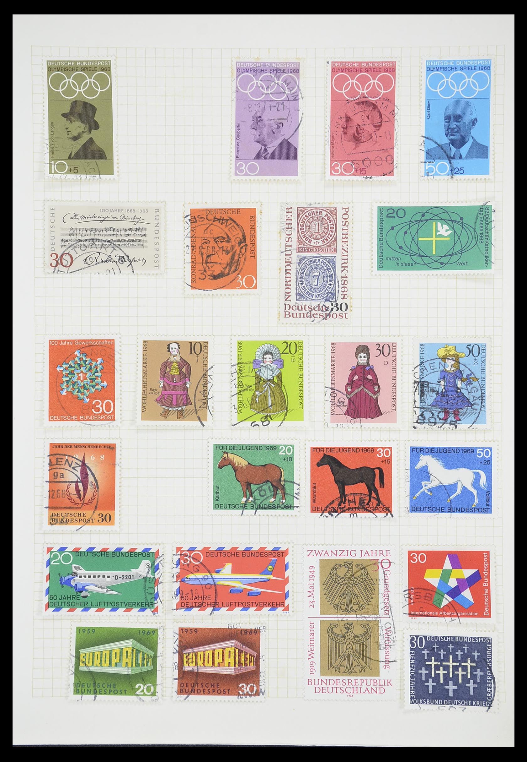 33451 083 - Postzegelverzameling 33451 Europese landen 1850-1990.