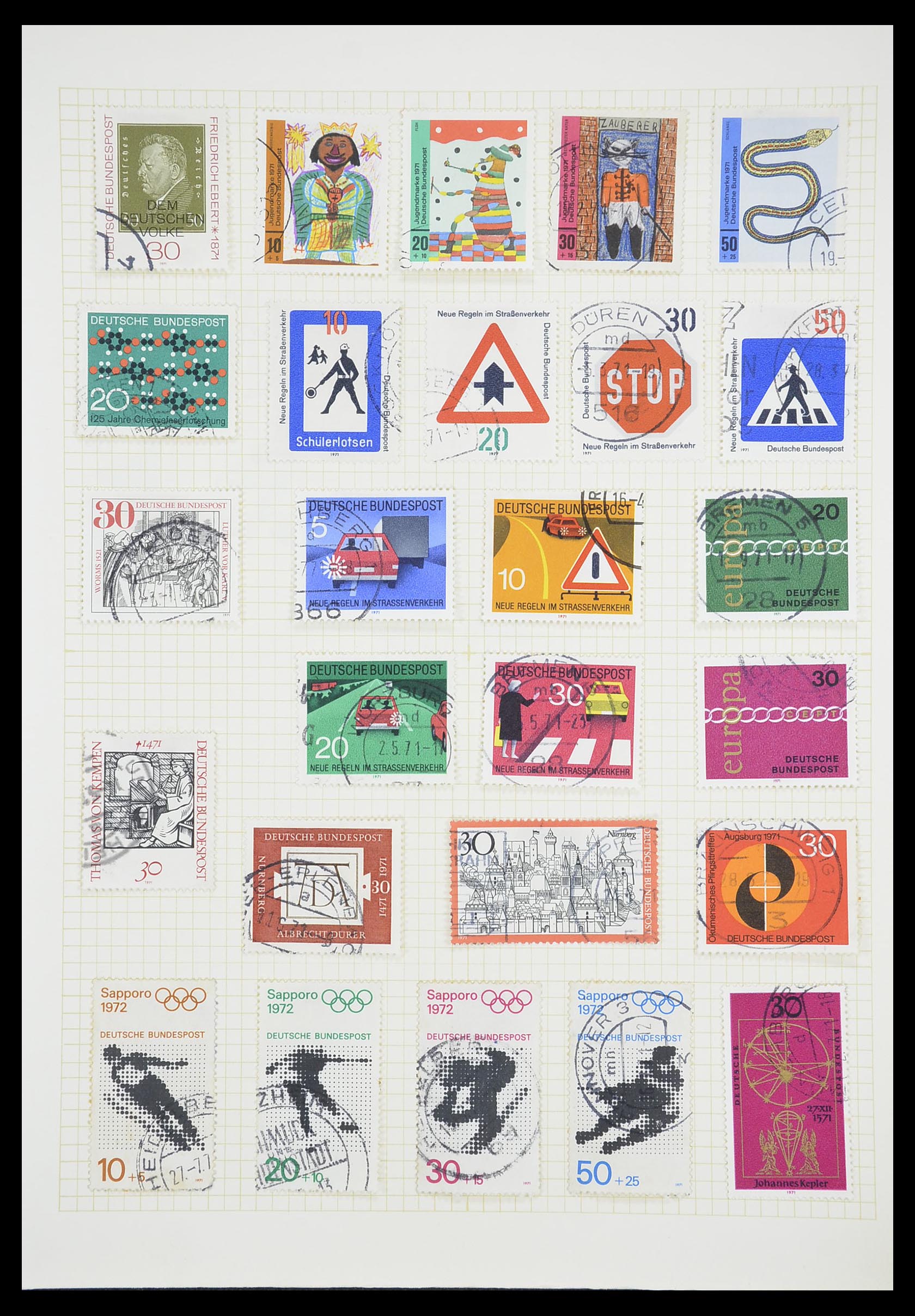 33451 091 - Postzegelverzameling 33451 Europese landen 1850-1990.