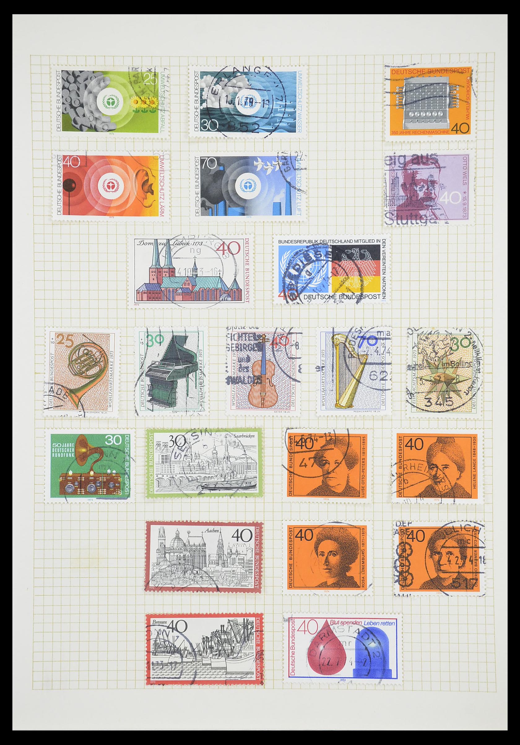 33451 098 - Postzegelverzameling 33451 Europese landen 1850-1990.