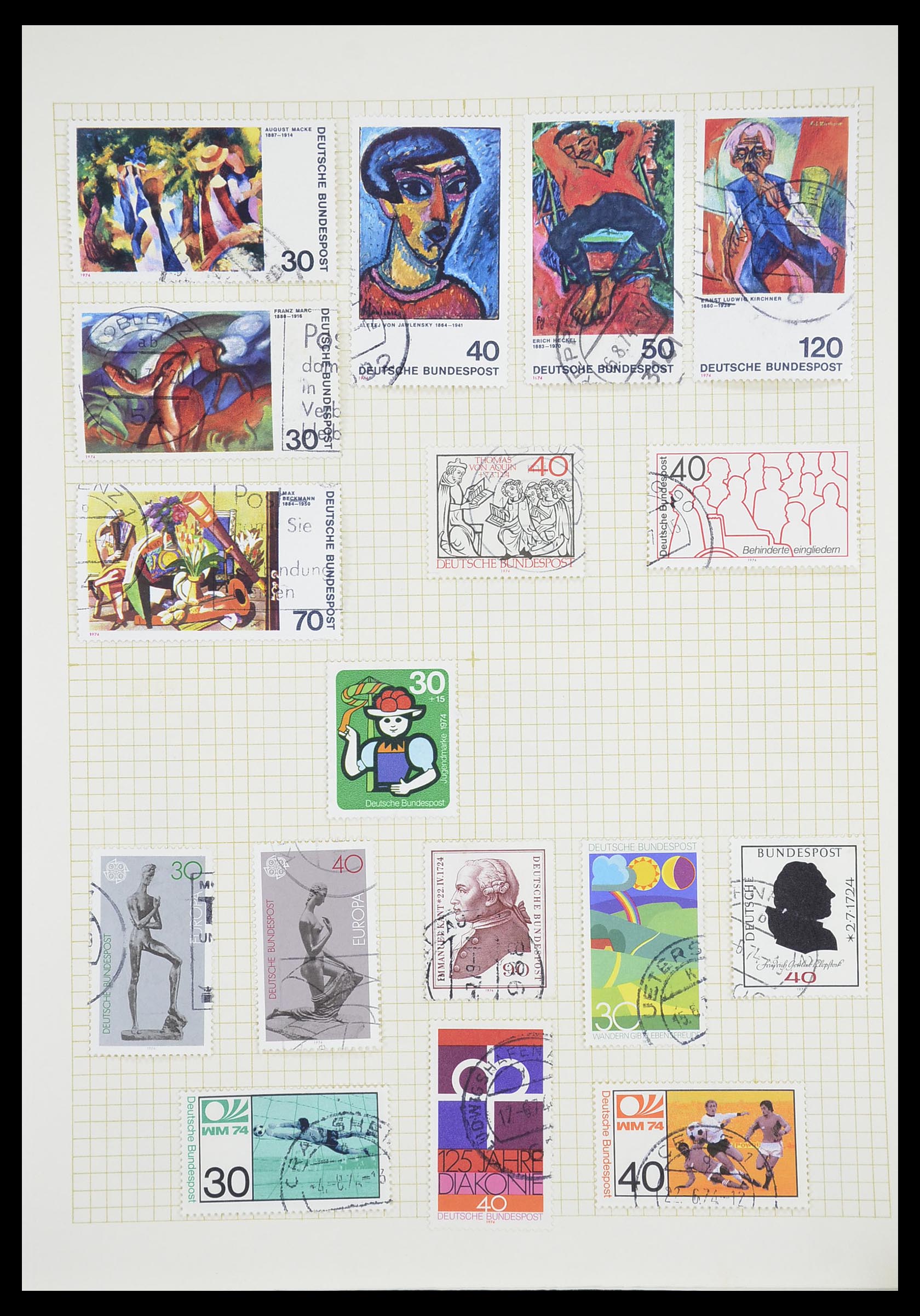 33451 100 - Postzegelverzameling 33451 Europese landen 1850-1990.