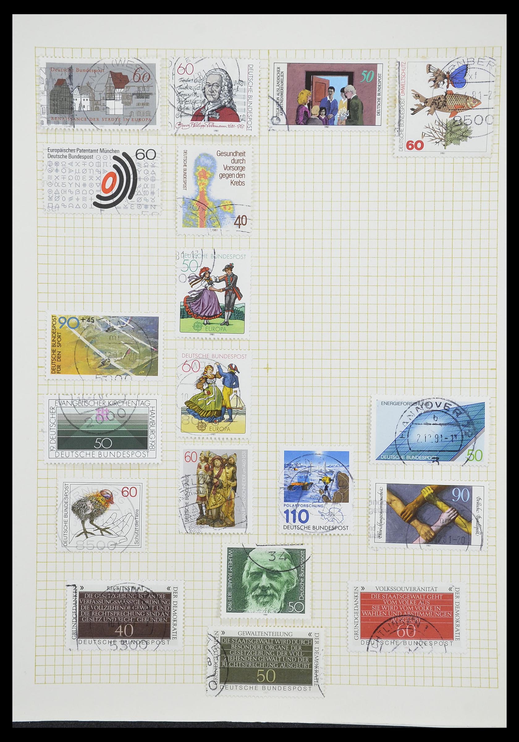 33451 122 - Postzegelverzameling 33451 Europese landen 1850-1990.