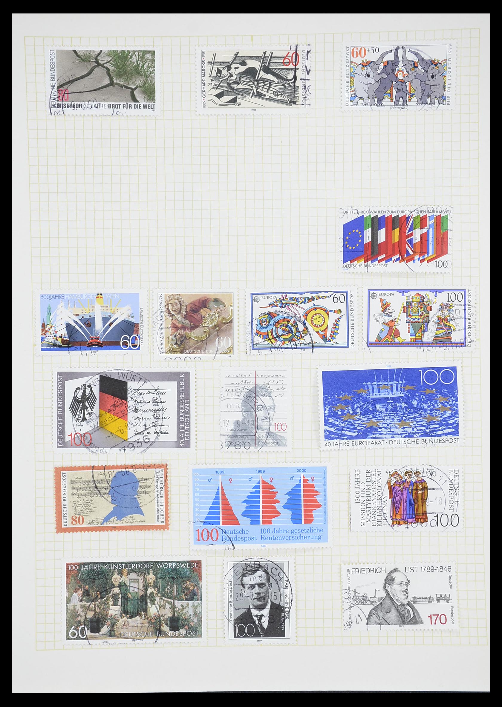 33451 140 - Postzegelverzameling 33451 Europese landen 1850-1990.