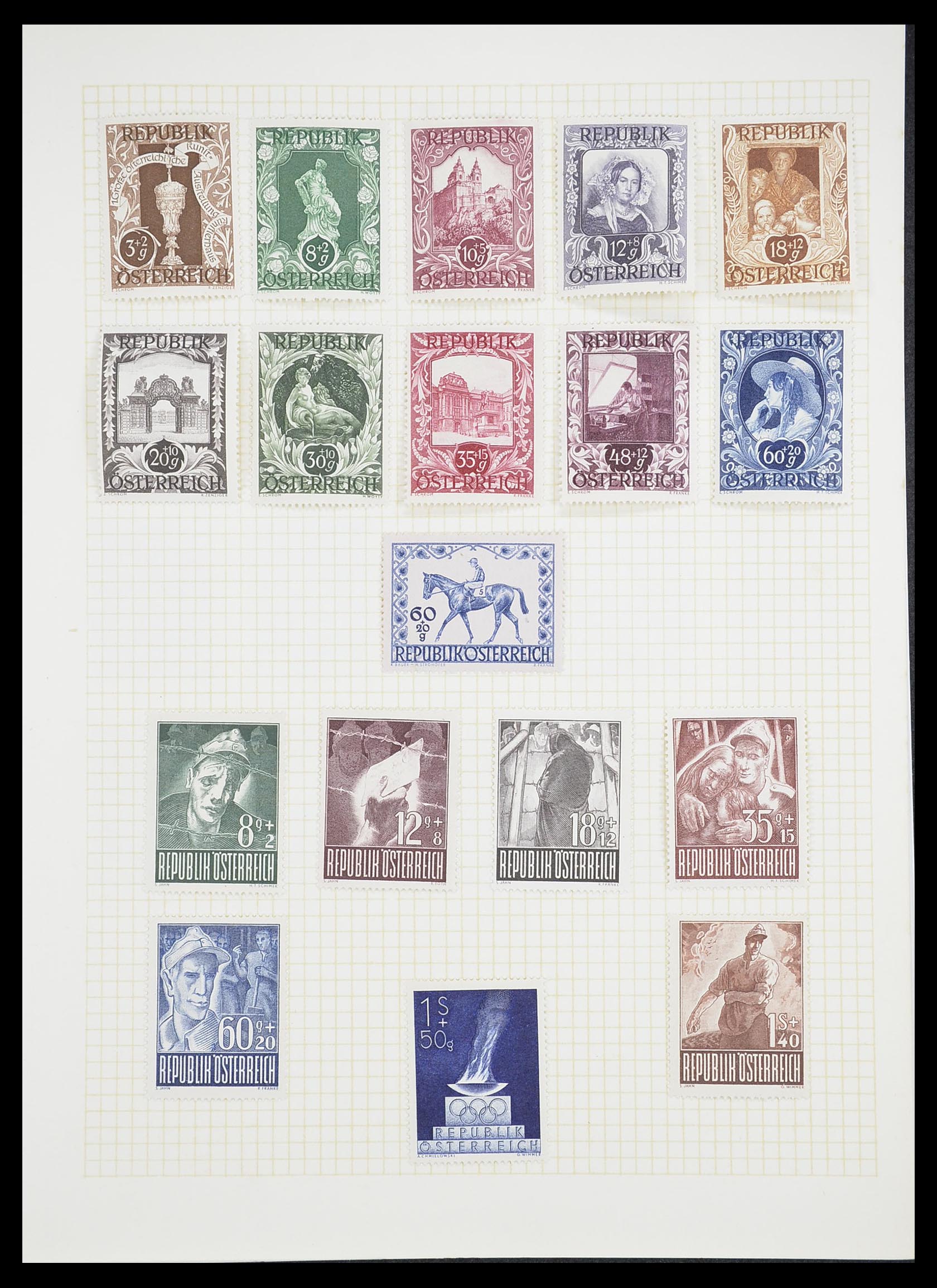 33451 434 - Postzegelverzameling 33451 Europese landen 1850-1990.
