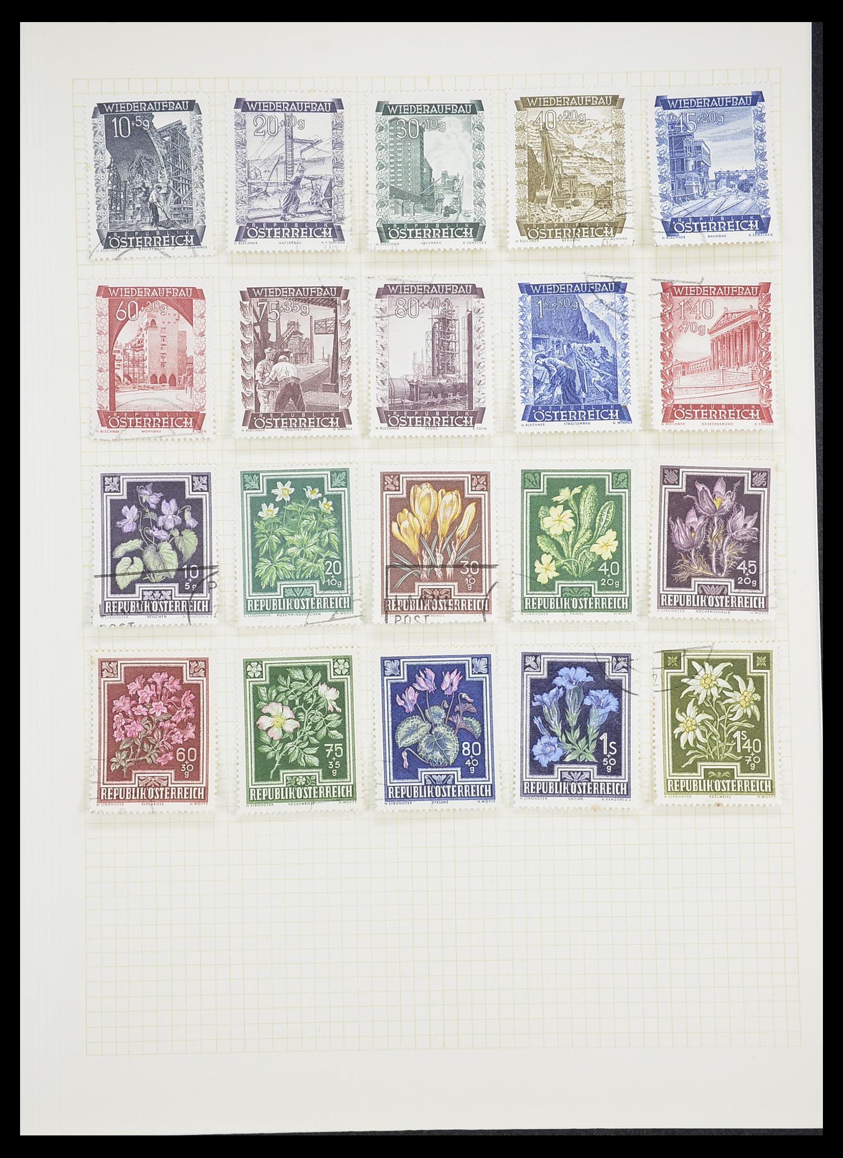33451 436 - Postzegelverzameling 33451 Europese landen 1850-1990.