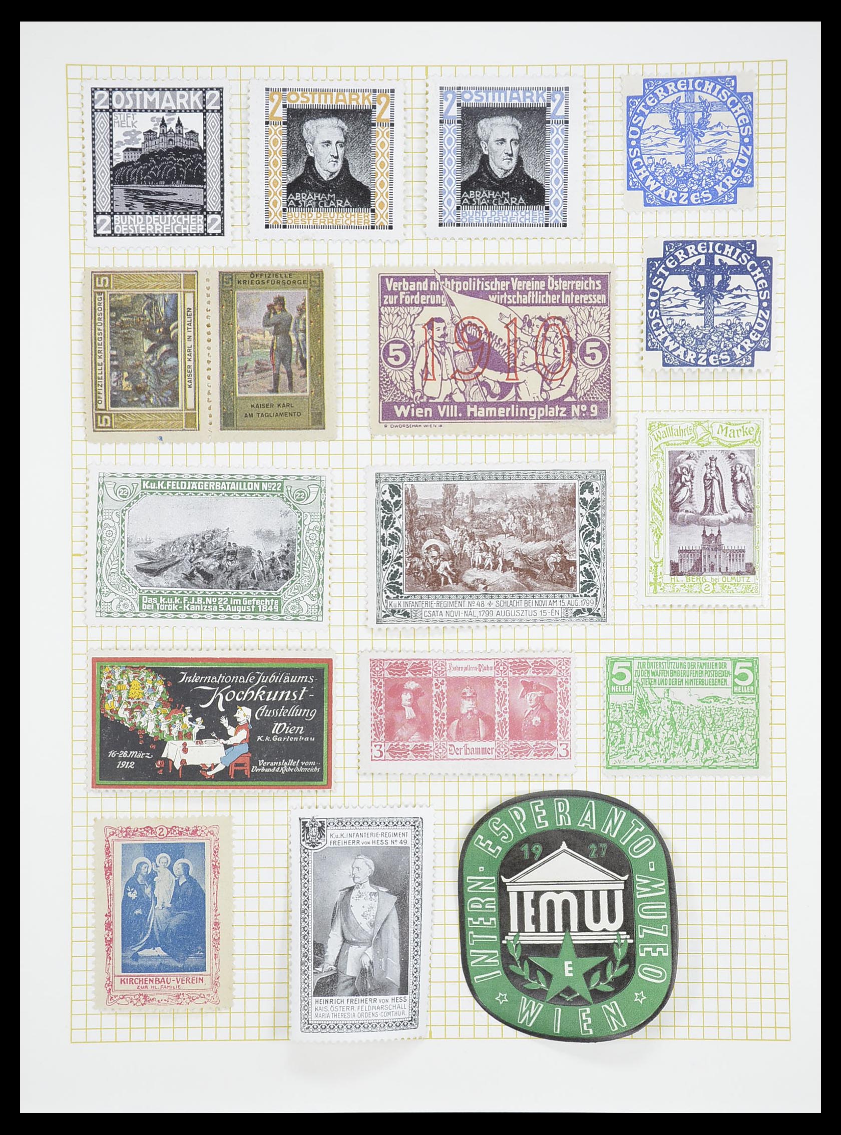 33451 483 - Postzegelverzameling 33451 Europese landen 1850-1990.