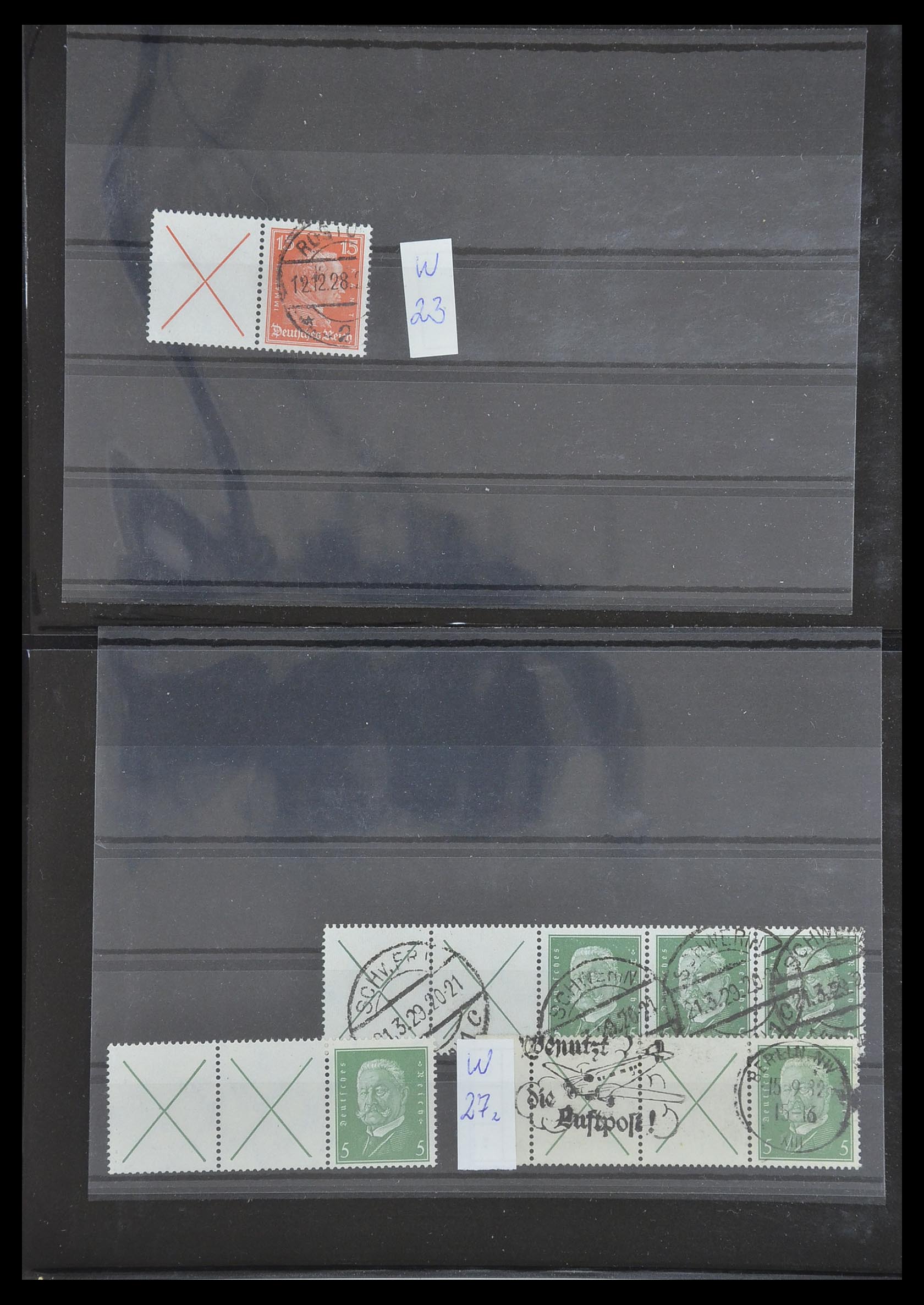 33454 004 - Postzegelverzameling 33454 Duitse rijk combinaties 1921-1941.