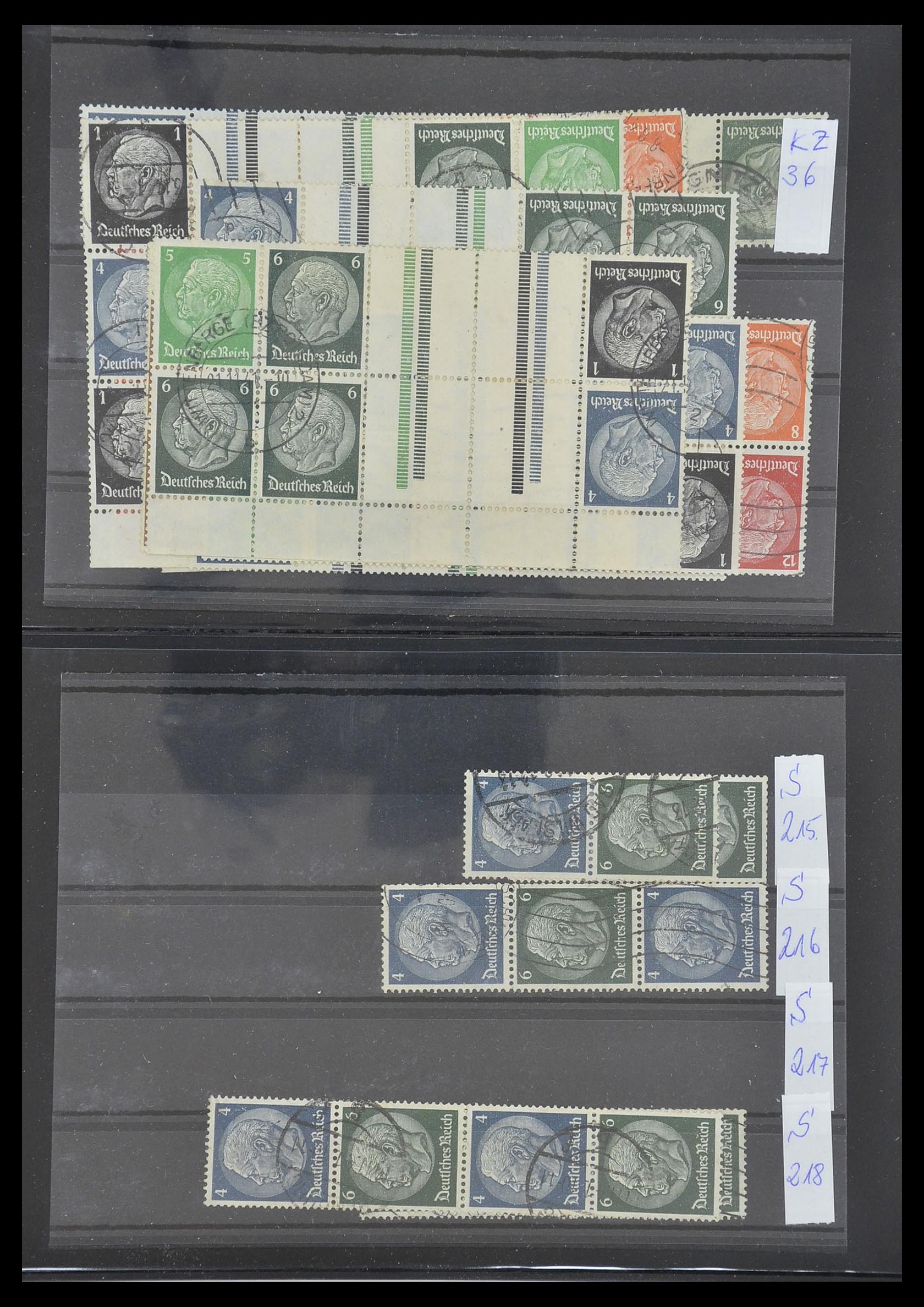 33454 030 - Stamp collection 33454 German Reich combinations 1921-1941.