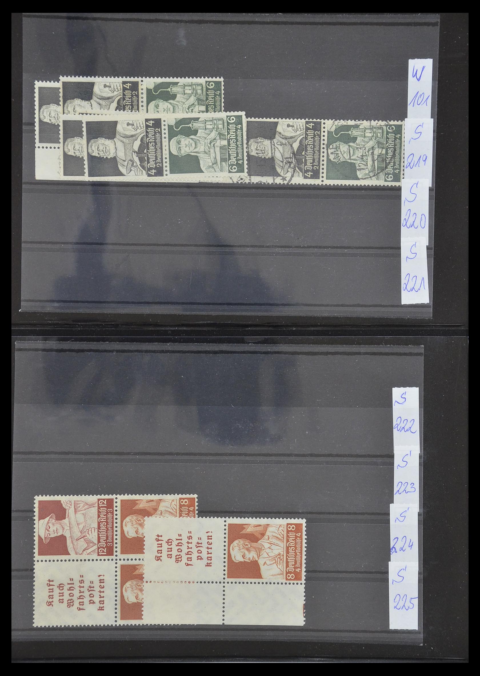 33454 033 - Postzegelverzameling 33454 Duitse rijk combinaties 1921-1941.