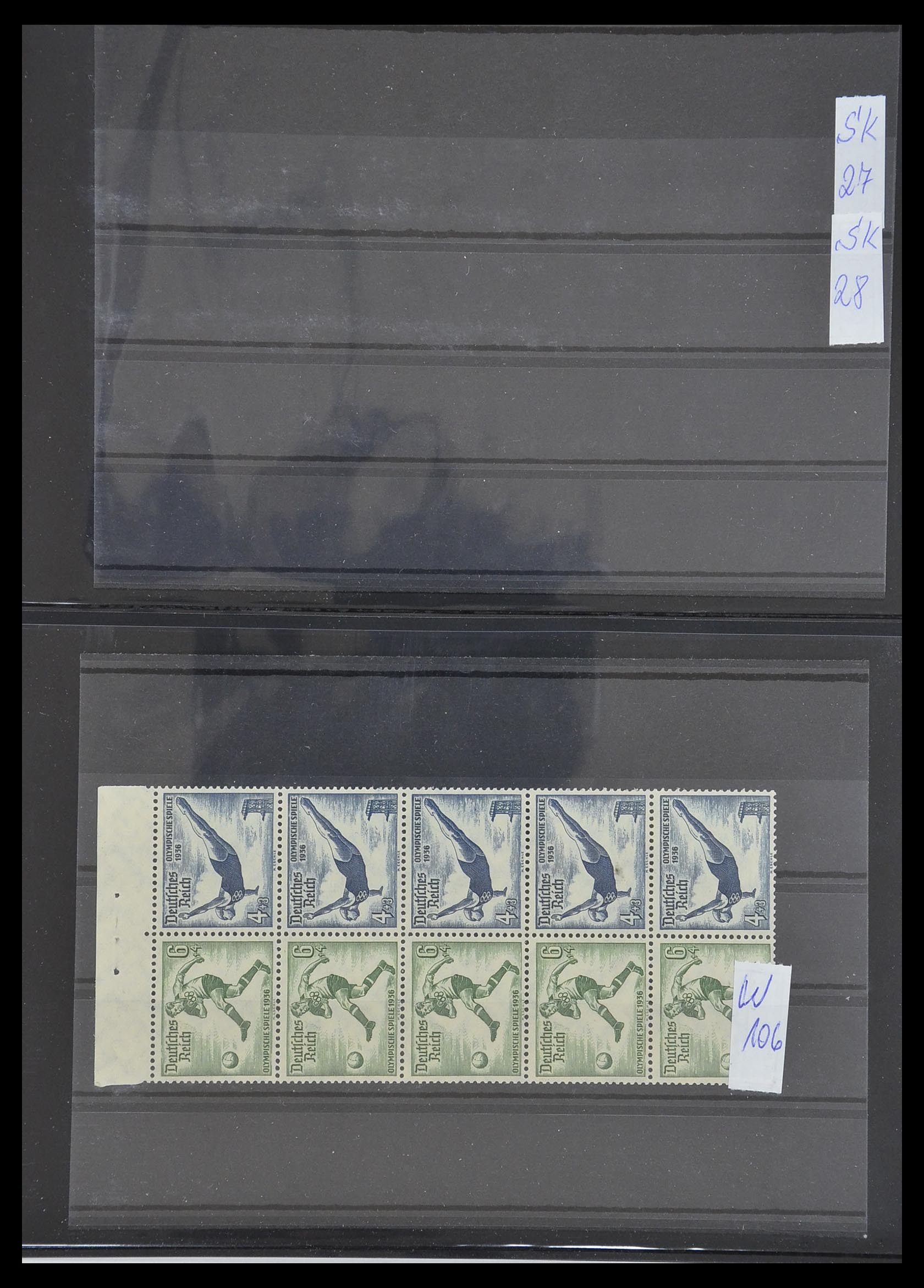 33454 038 - Postzegelverzameling 33454 Duitse rijk combinaties 1921-1941.