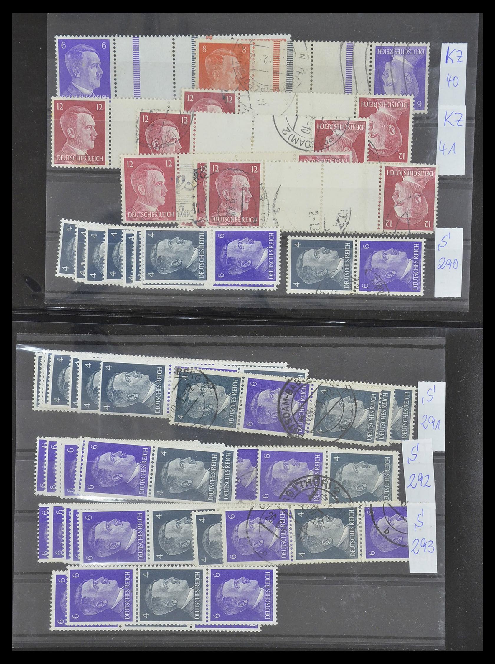 33454 053 - Postzegelverzameling 33454 Duitse rijk combinaties 1921-1941.