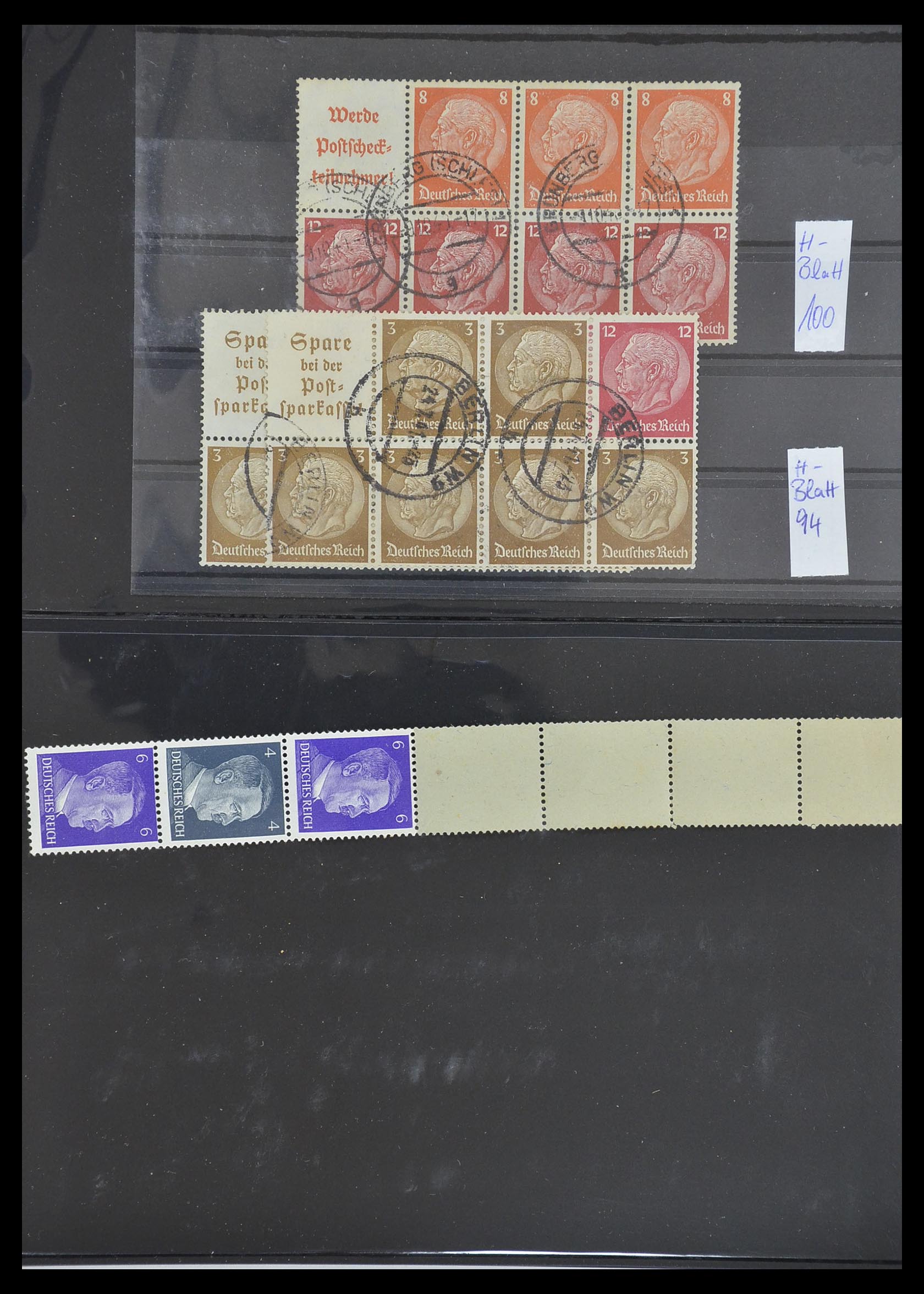 33454 054 - Postzegelverzameling 33454 Duitse rijk combinaties 1921-1941.