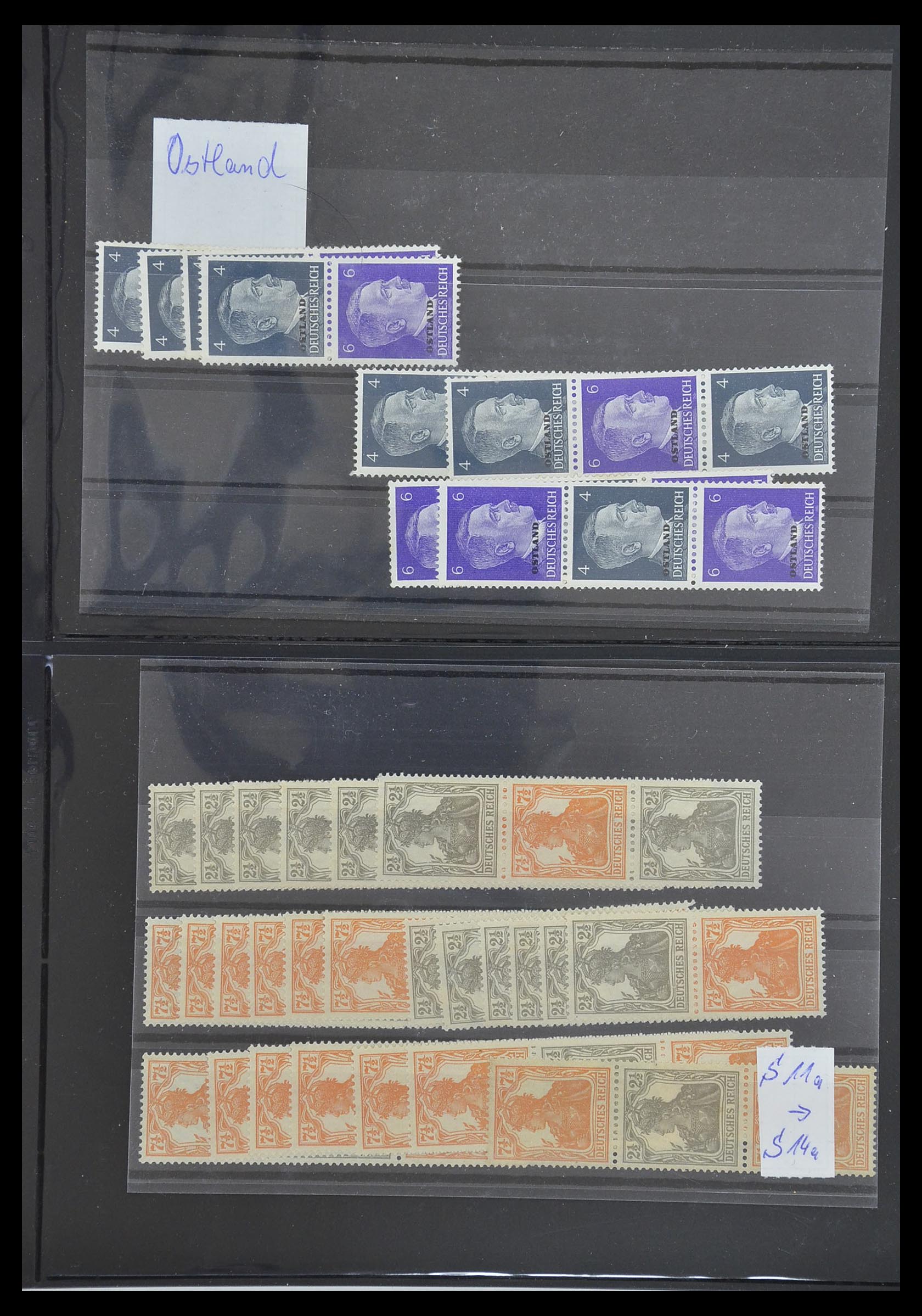 33454 056 - Postzegelverzameling 33454 Duitse rijk combinaties 1921-1941.