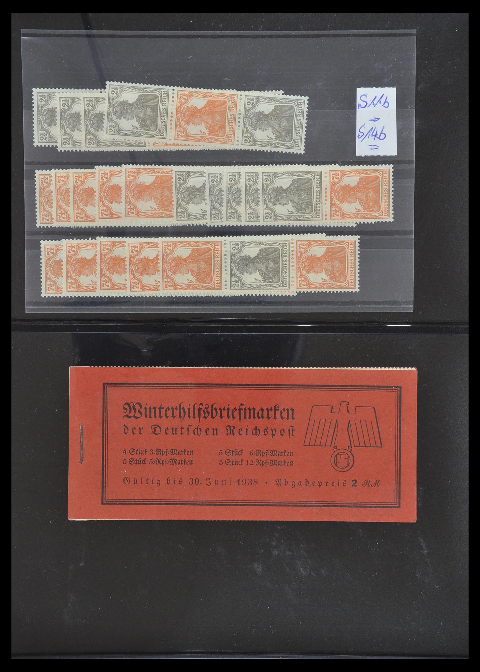 33454 057 - Postzegelverzameling 33454 Duitse rijk combinaties 1921-1941.