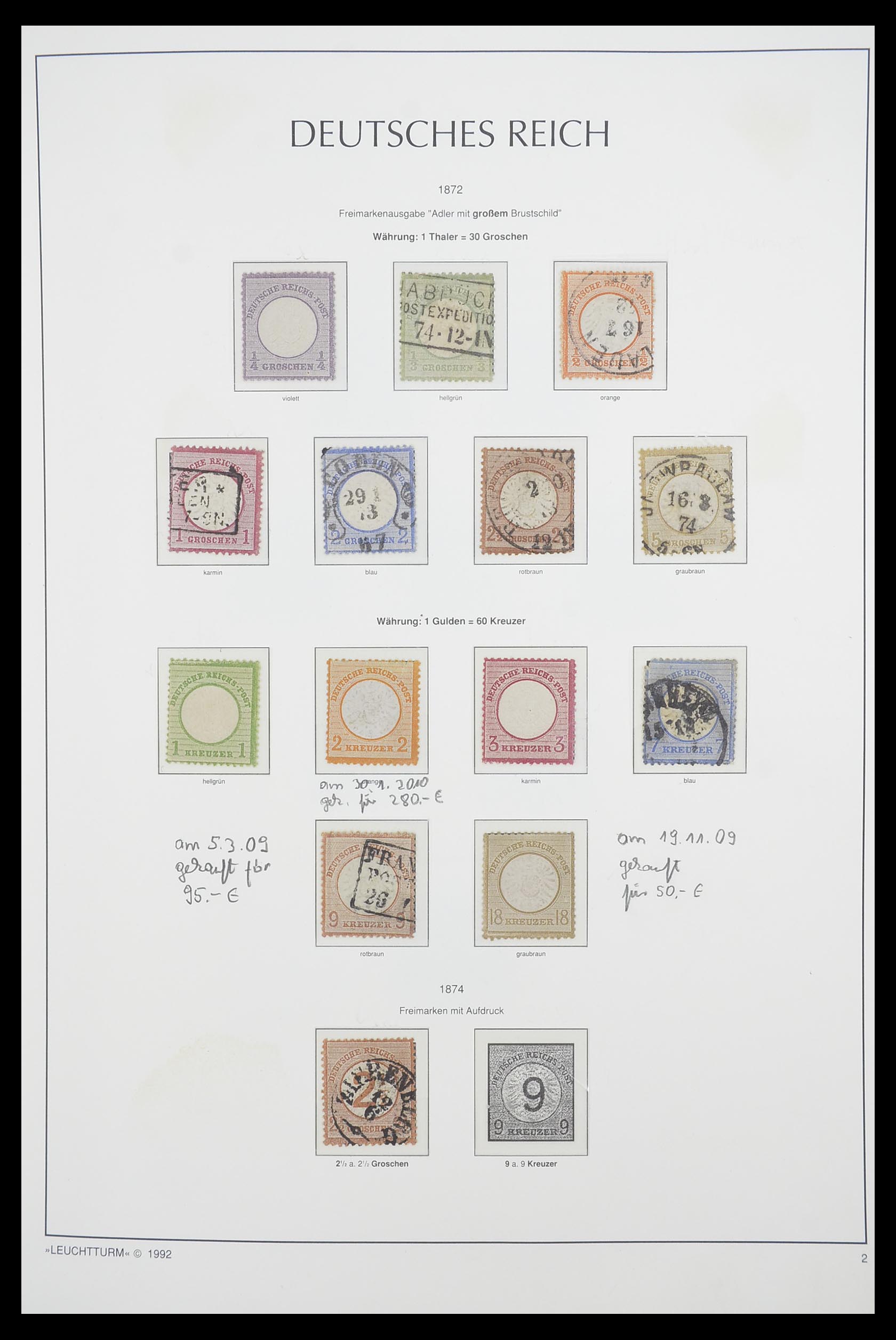 33455 002 - Postzegelverzameling 33455 Duitse Rijk 1872-1945.