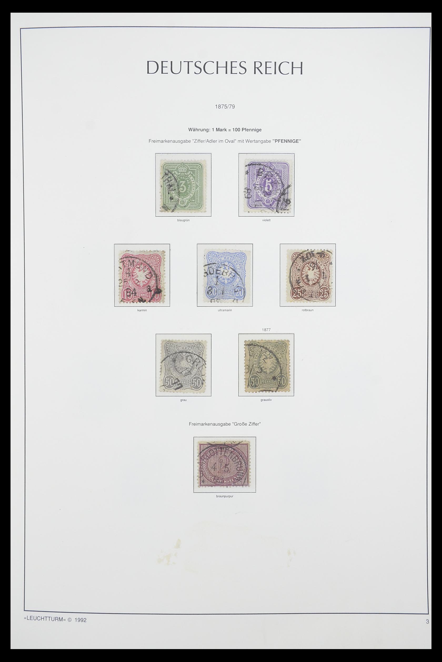 33455 003 - Postzegelverzameling 33455 Duitse Rijk 1872-1945.