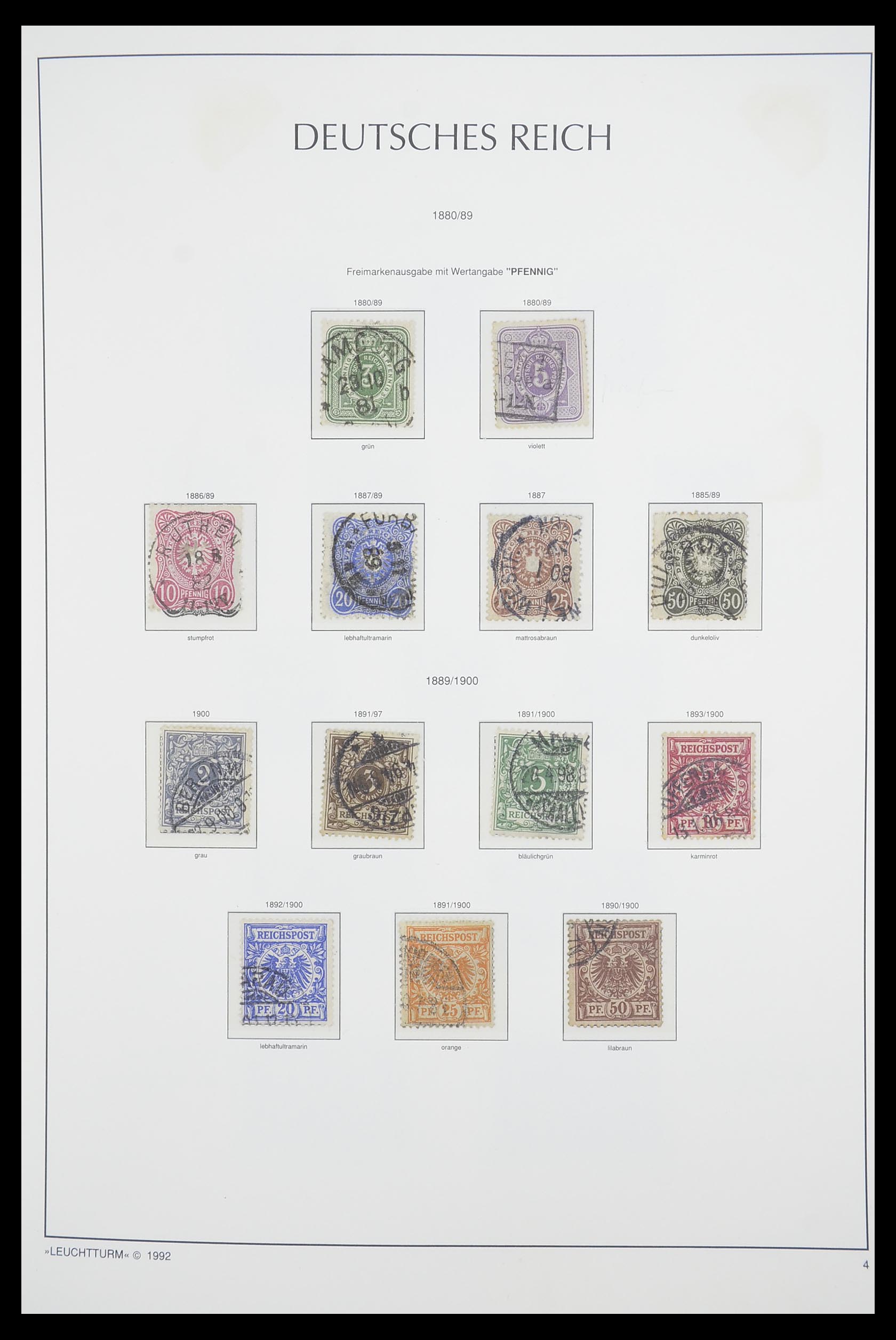 33455 004 - Postzegelverzameling 33455 Duitse Rijk 1872-1945.