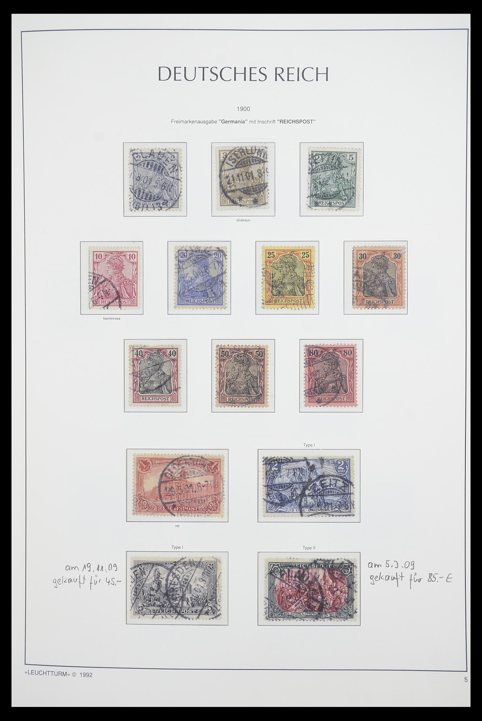 33455 005 - Stamp collection 33455 German Reich 1872-1945.