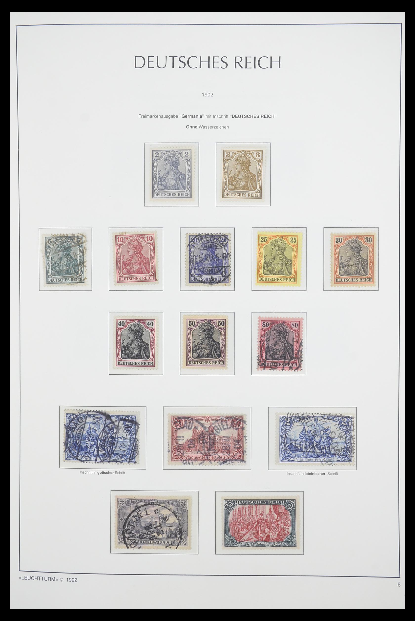 33455 006 - Postzegelverzameling 33455 Duitse Rijk 1872-1945.