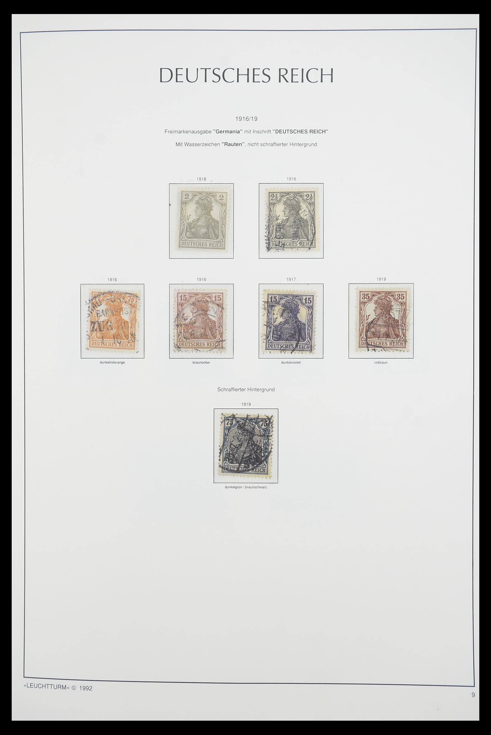 33455 009 - Postzegelverzameling 33455 Duitse Rijk 1872-1945.