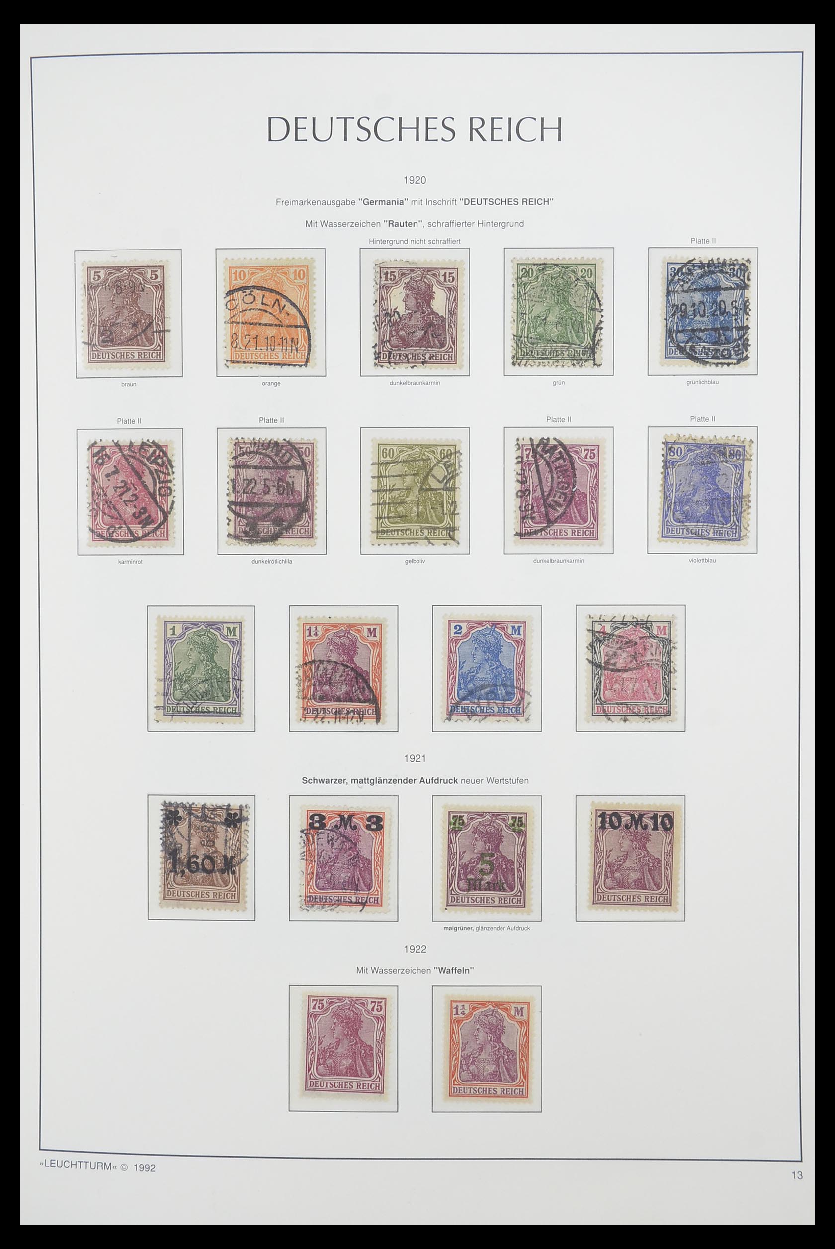 33455 013 - Stamp collection 33455 German Reich 1872-1945.
