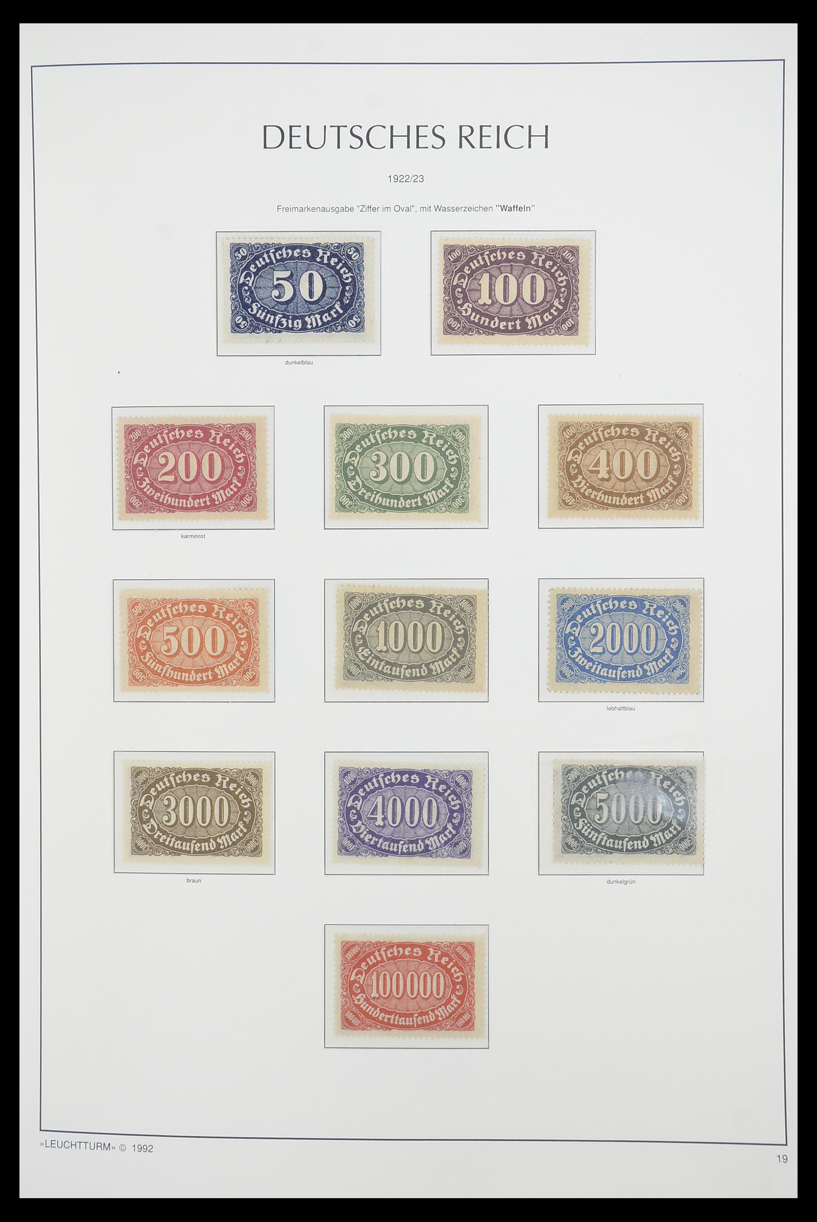 33455 019 - Stamp collection 33455 German Reich 1872-1945.