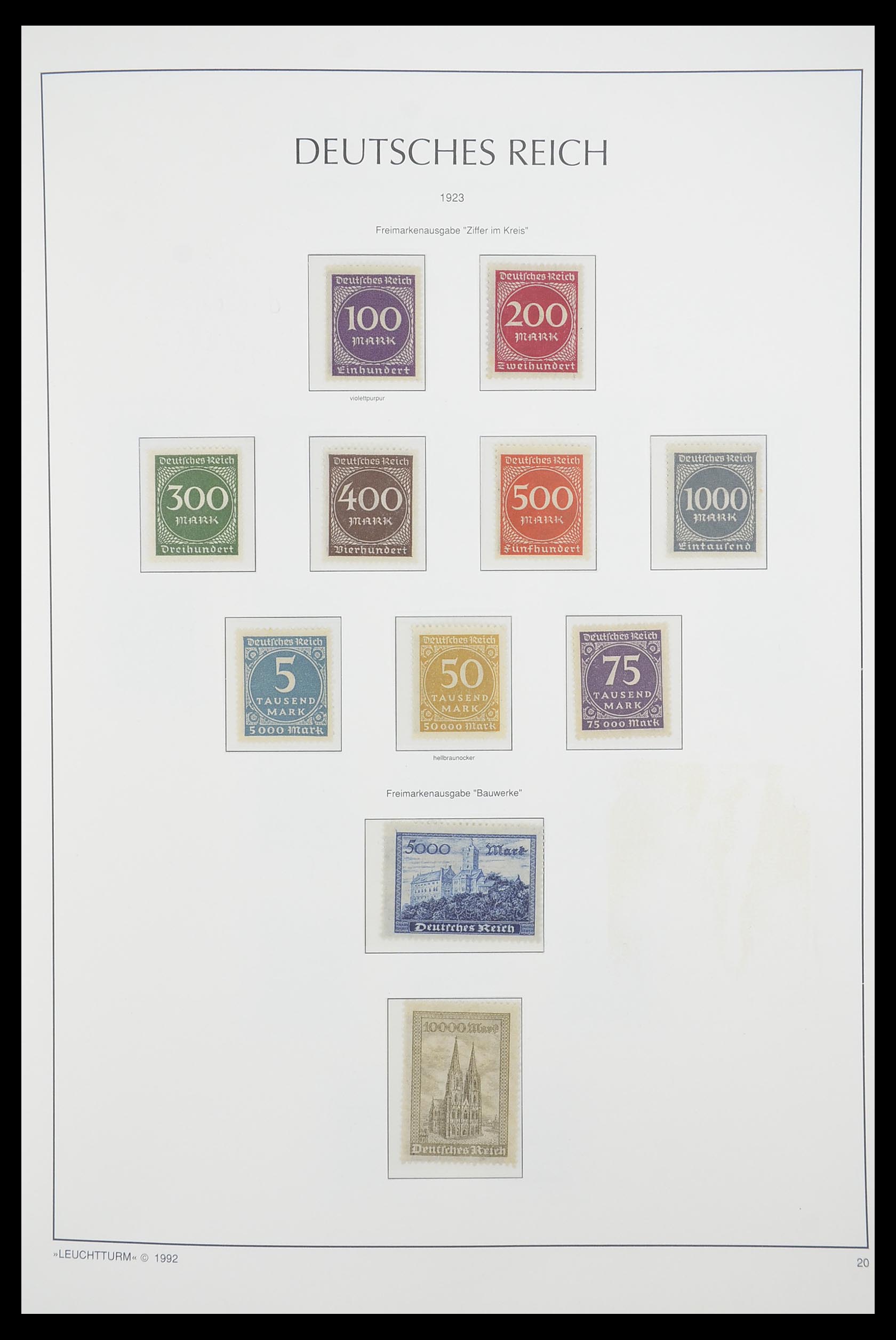 33455 020 - Stamp collection 33455 German Reich 1872-1945.