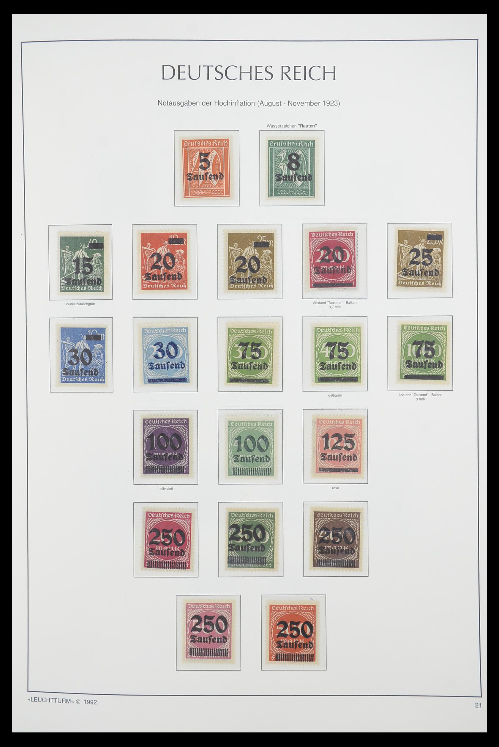 33455 021 - Stamp collection 33455 German Reich 1872-1945.