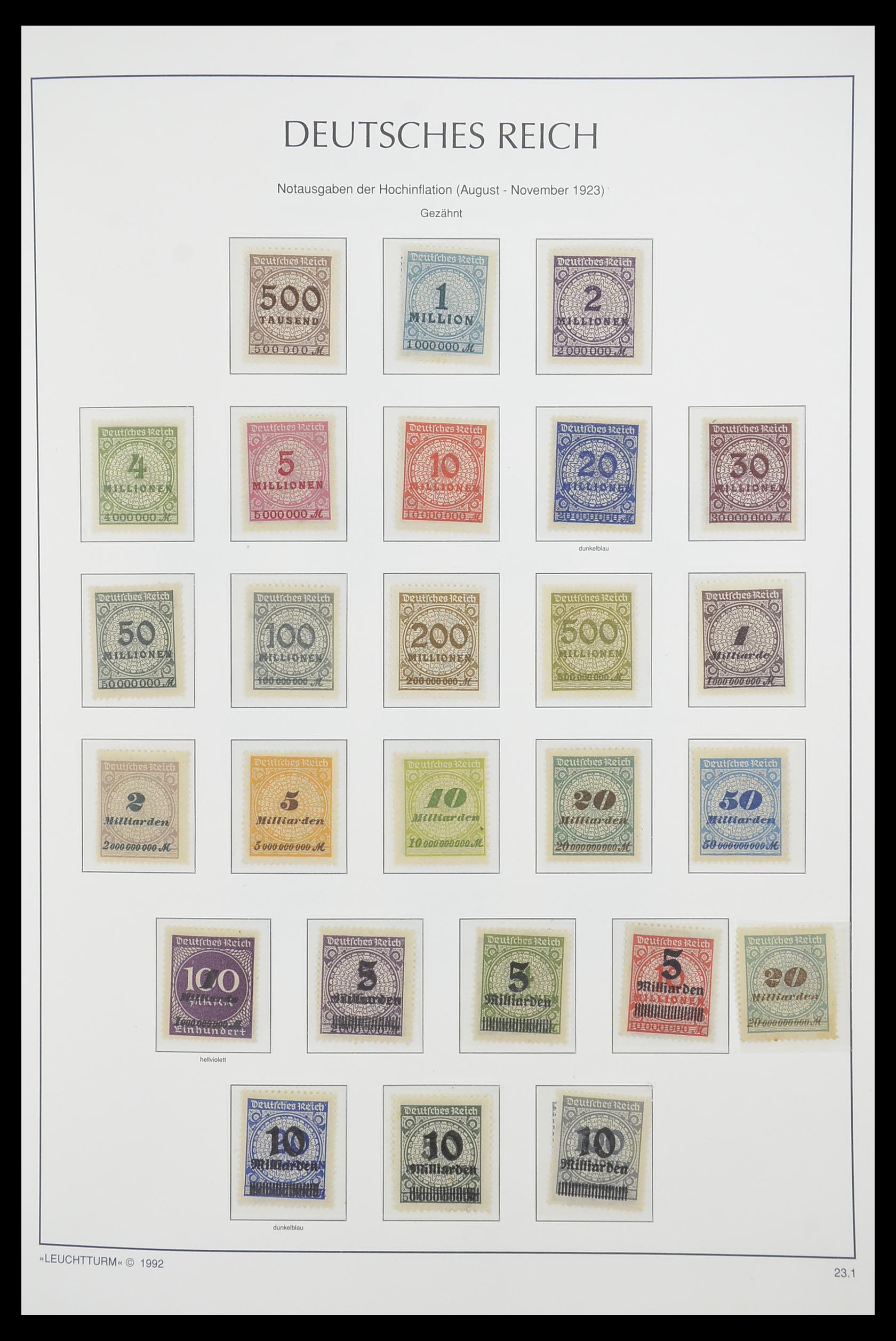 33455 023 - Stamp collection 33455 German Reich 1872-1945.