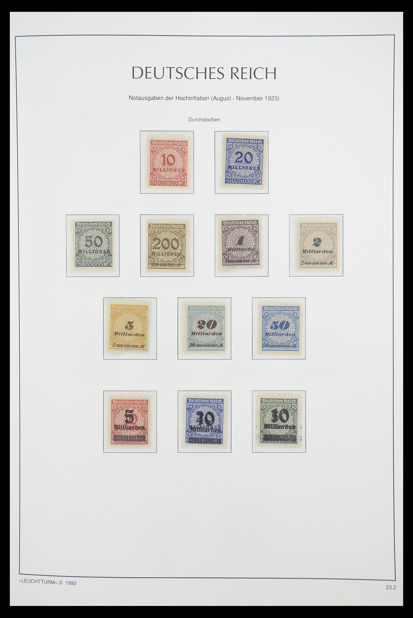 33455 024 - Stamp collection 33455 German Reich 1872-1945.