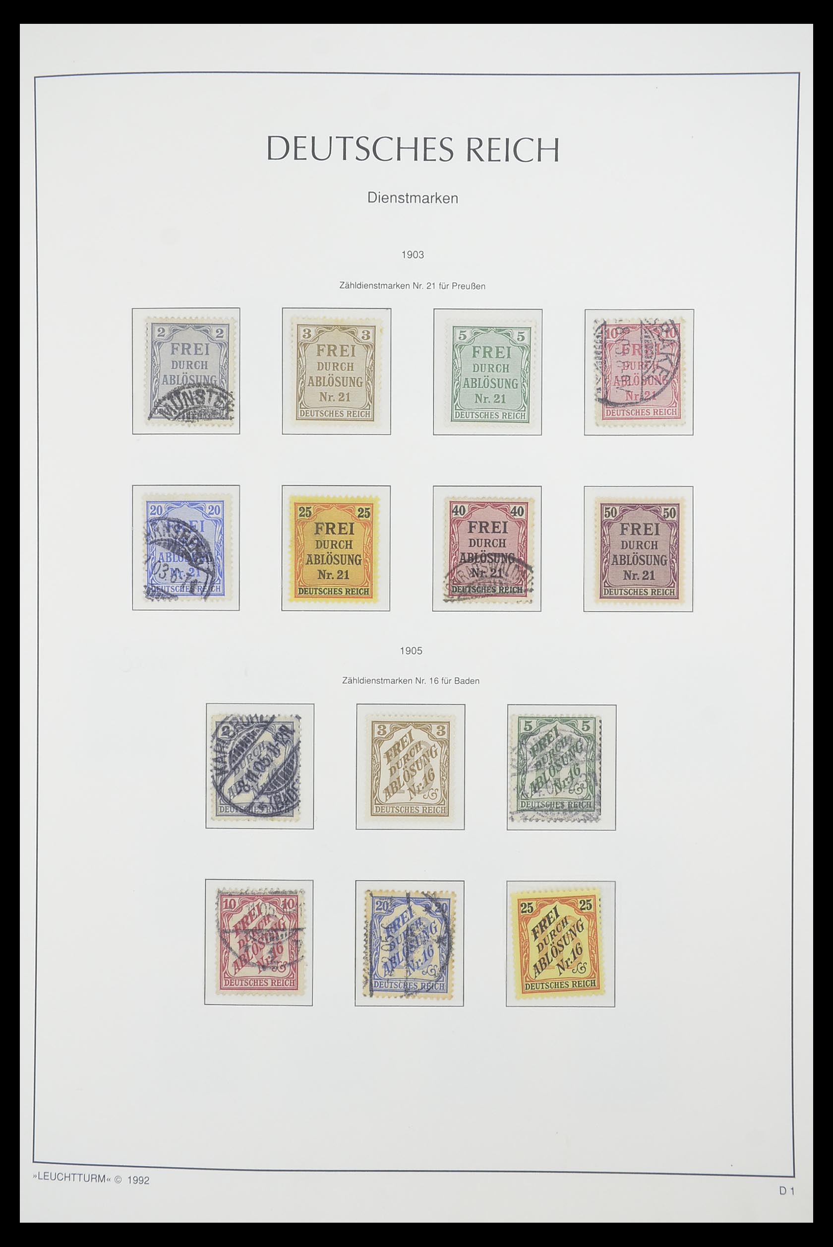 33455 037 - Postzegelverzameling 33455 Duitse Rijk 1872-1945.