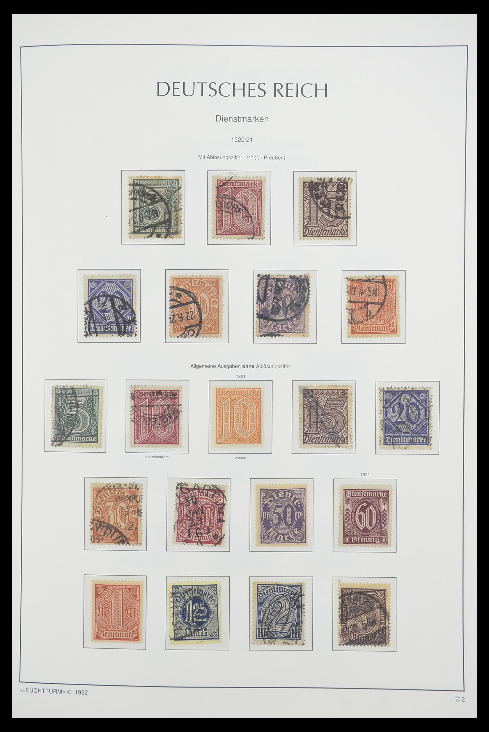 33455 038 - Stamp collection 33455 German Reich 1872-1945.