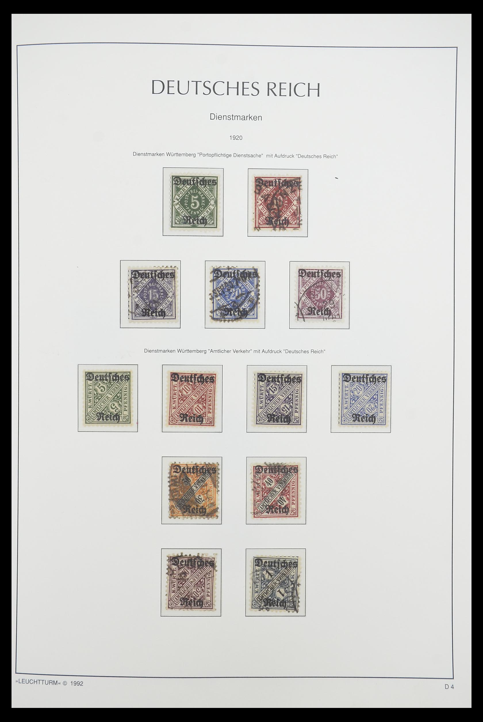 33455 040 - Postzegelverzameling 33455 Duitse Rijk 1872-1945.