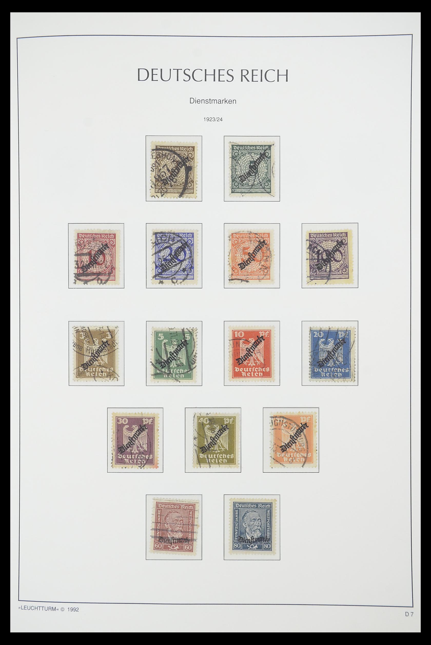 33455 044 - Postzegelverzameling 33455 Duitse Rijk 1872-1945.