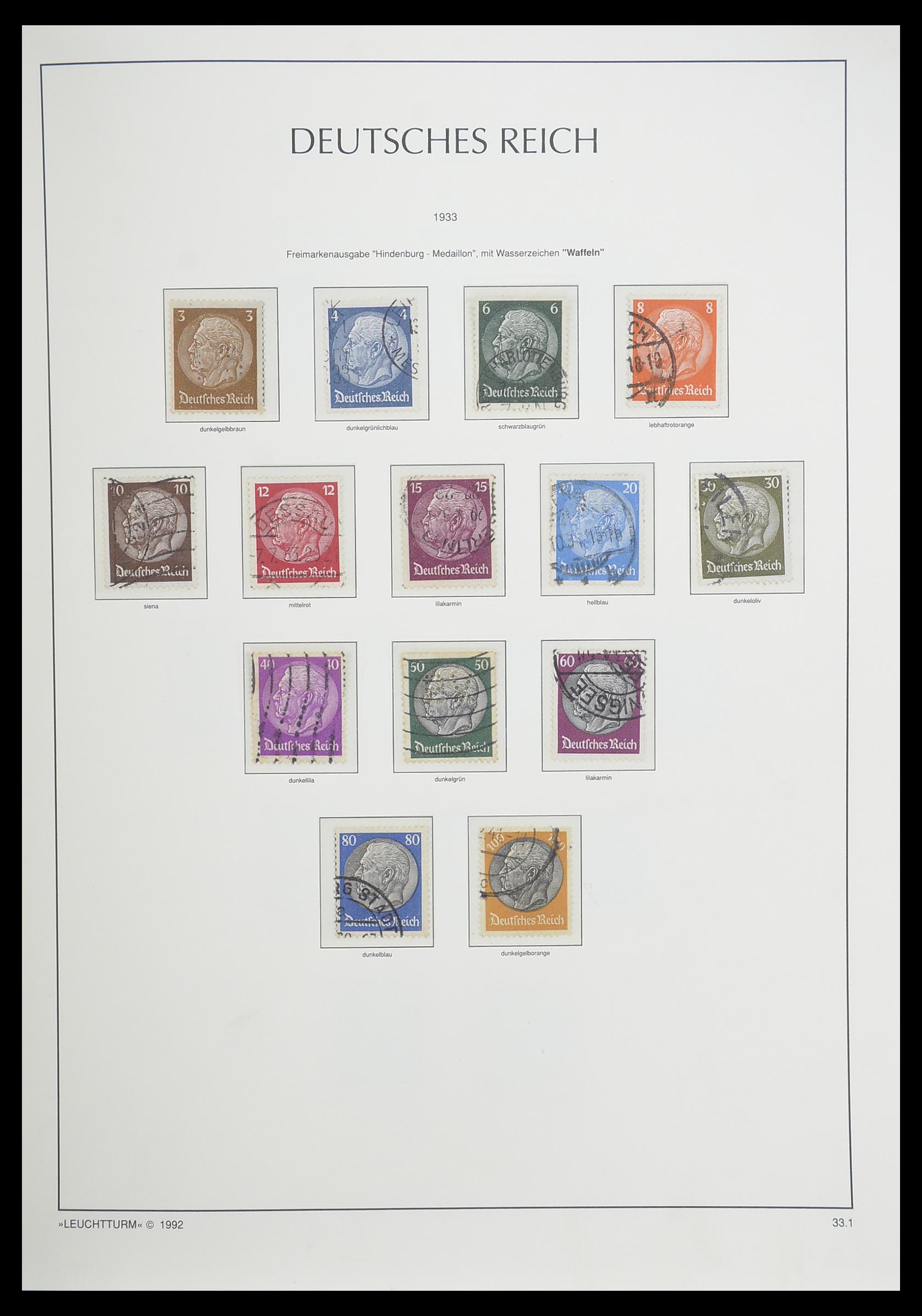 33455 051 - Stamp collection 33455 German Reich 1872-1945.