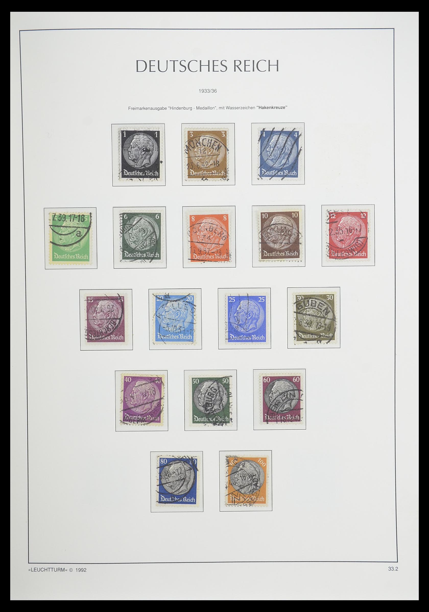 33455 052 - Stamp collection 33455 German Reich 1872-1945.