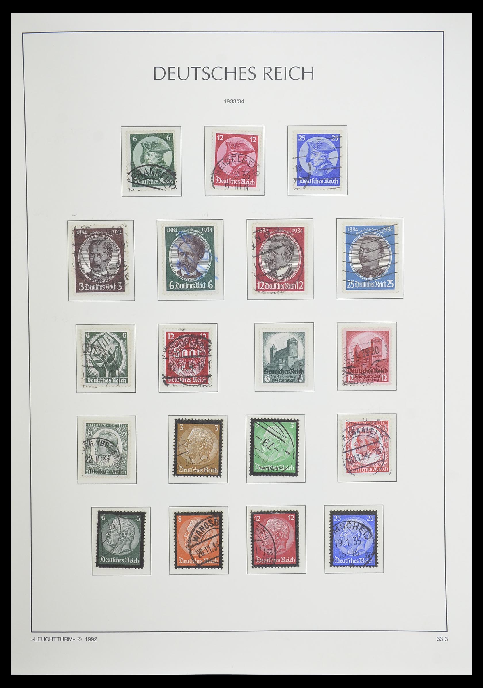 33455 053 - Postzegelverzameling 33455 Duitse Rijk 1872-1945.
