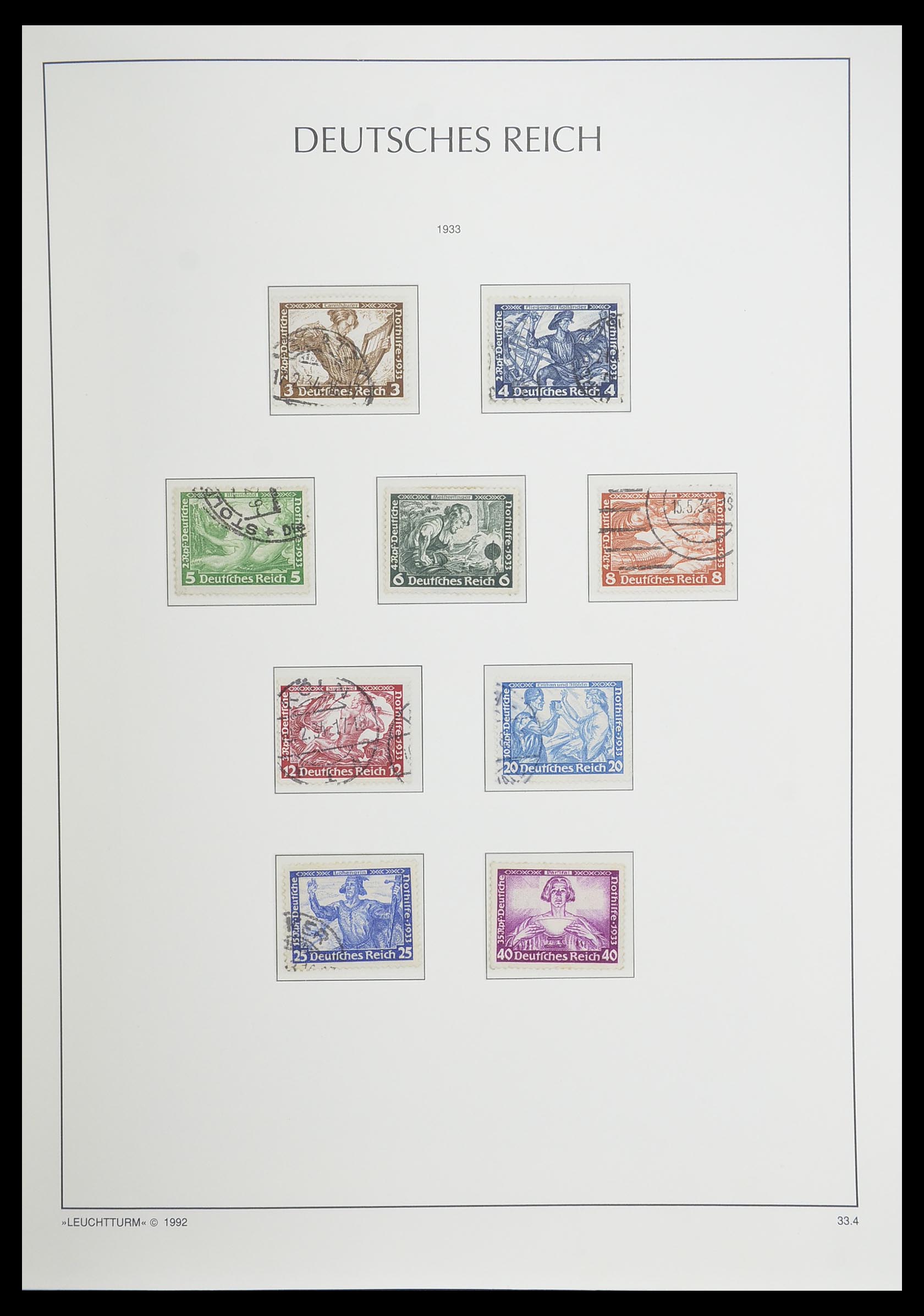 33455 054 - Postzegelverzameling 33455 Duitse Rijk 1872-1945.