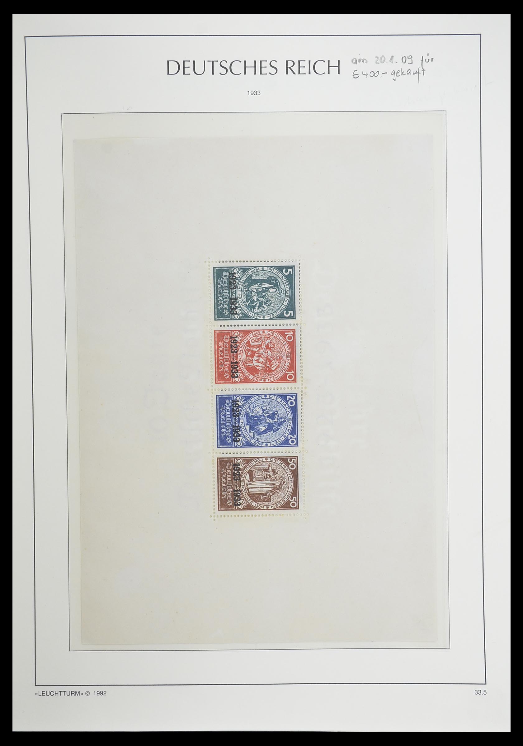 33455 055 - Postzegelverzameling 33455 Duitse Rijk 1872-1945.