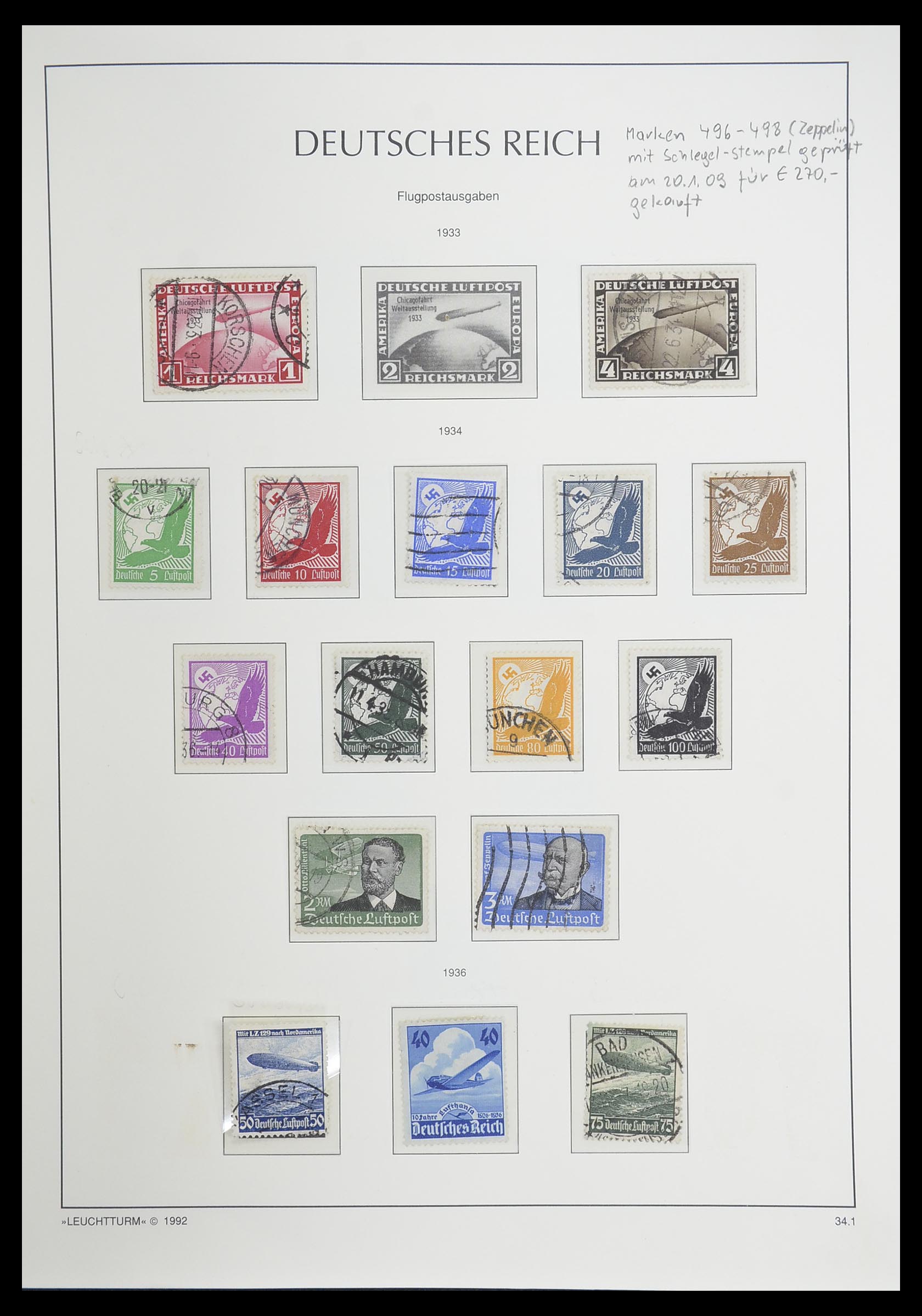 33455 056 - Postzegelverzameling 33455 Duitse Rijk 1872-1945.