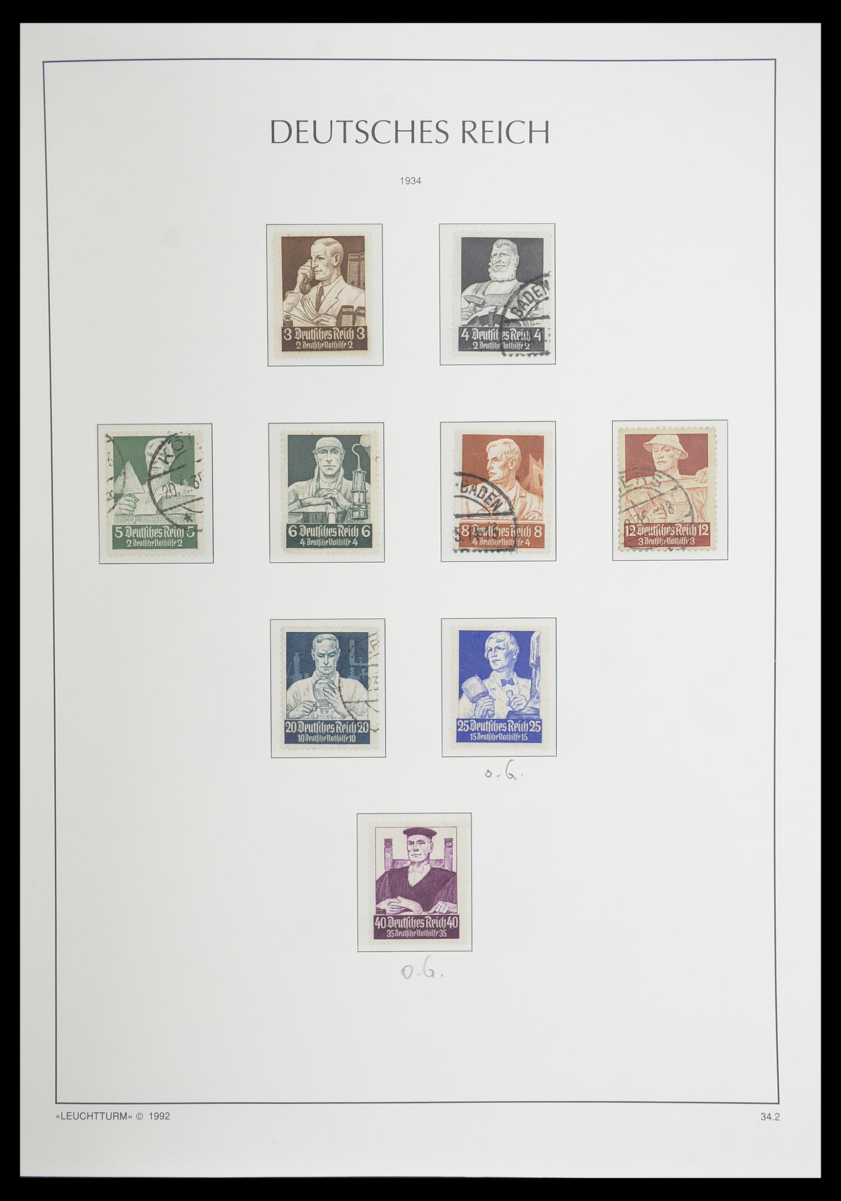33455 057 - Postzegelverzameling 33455 Duitse Rijk 1872-1945.