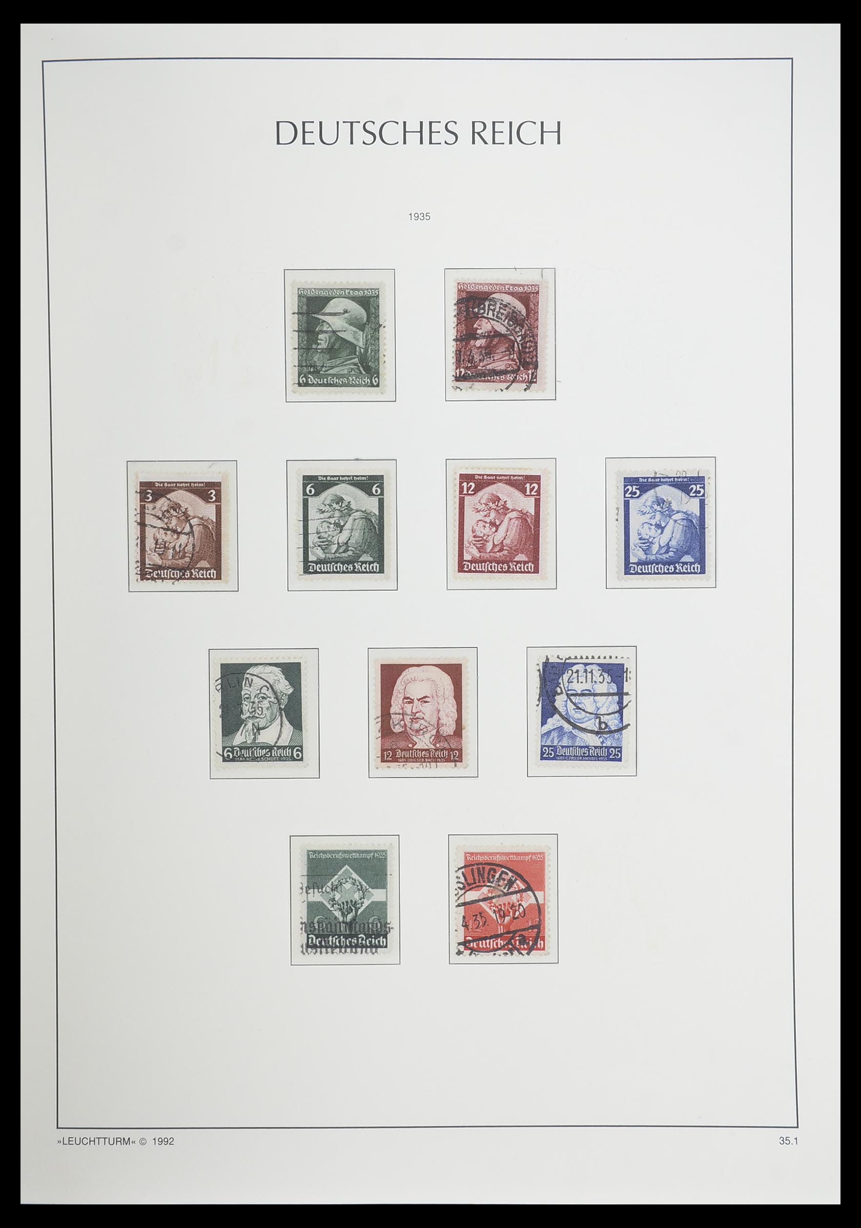 33455 058 - Stamp collection 33455 German Reich 1872-1945.